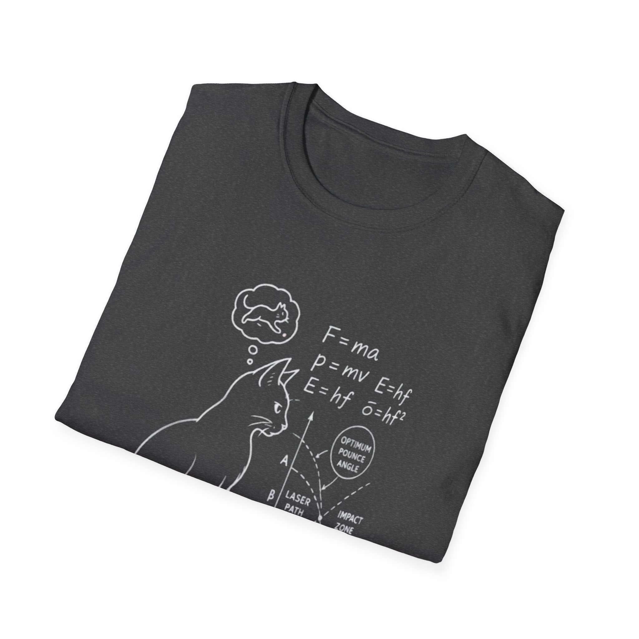 Schrödinger Cat Diagram T-Shirt | Quantum Physics Cat Tee