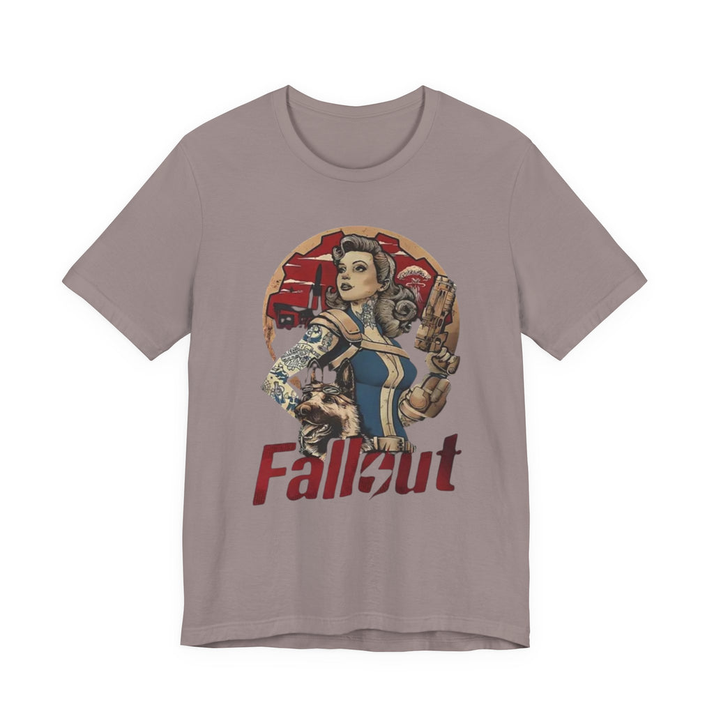 Fallout Pin-Up T‑Shirt — Vintage Vault Girl Retro Video Game Tee
