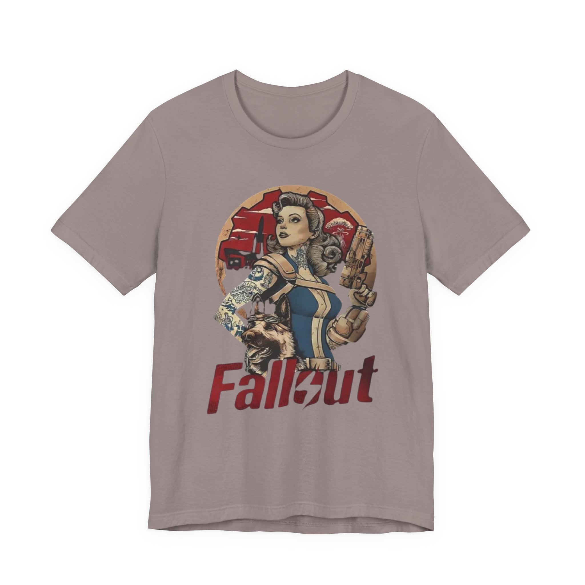 Fallout Pin-Up T‑Shirt — Vintage Vault Girl Retro Video Game Tee