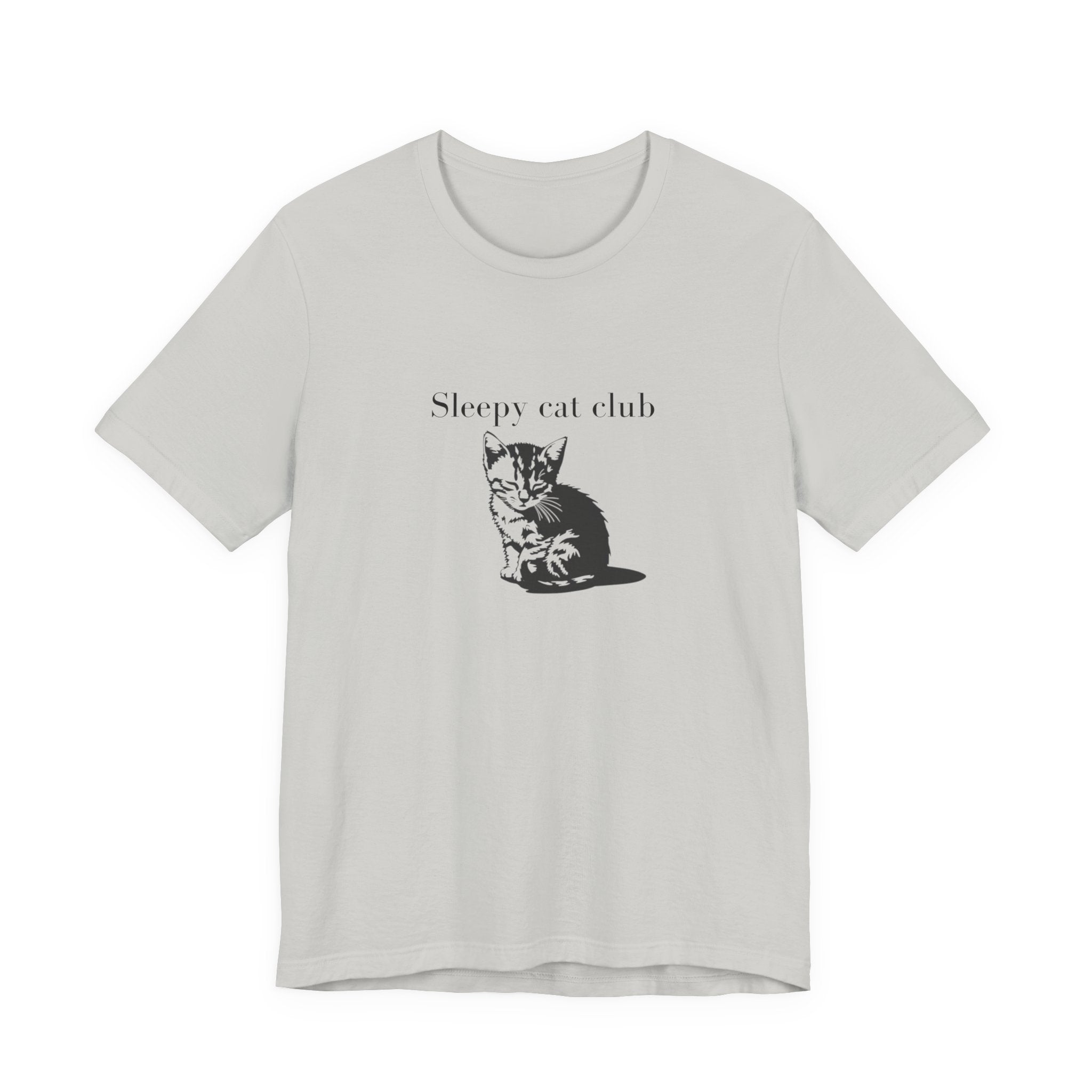 Sleepy Cat Club Tee, Cat Lover Shirt, Unisex Graphic Tee, Gift for Cat Owners, Cute Animal Apparel, Cozy Casual Wear