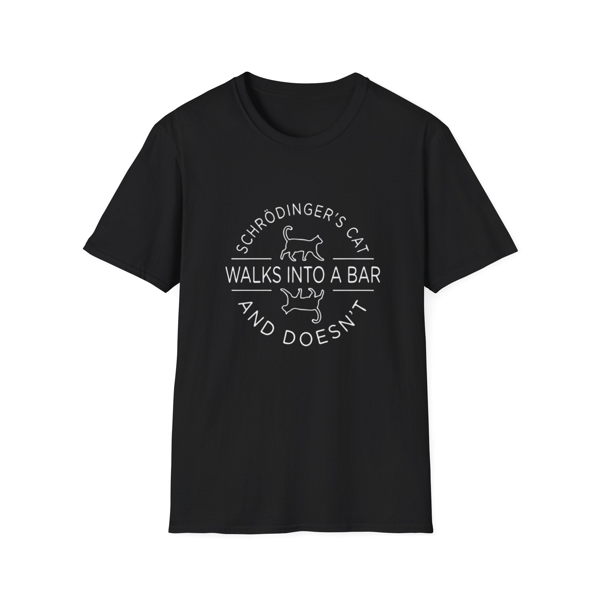 Schrodinger's Cat Science Tee, T-Shirt | Funny Cat Physics Shirt