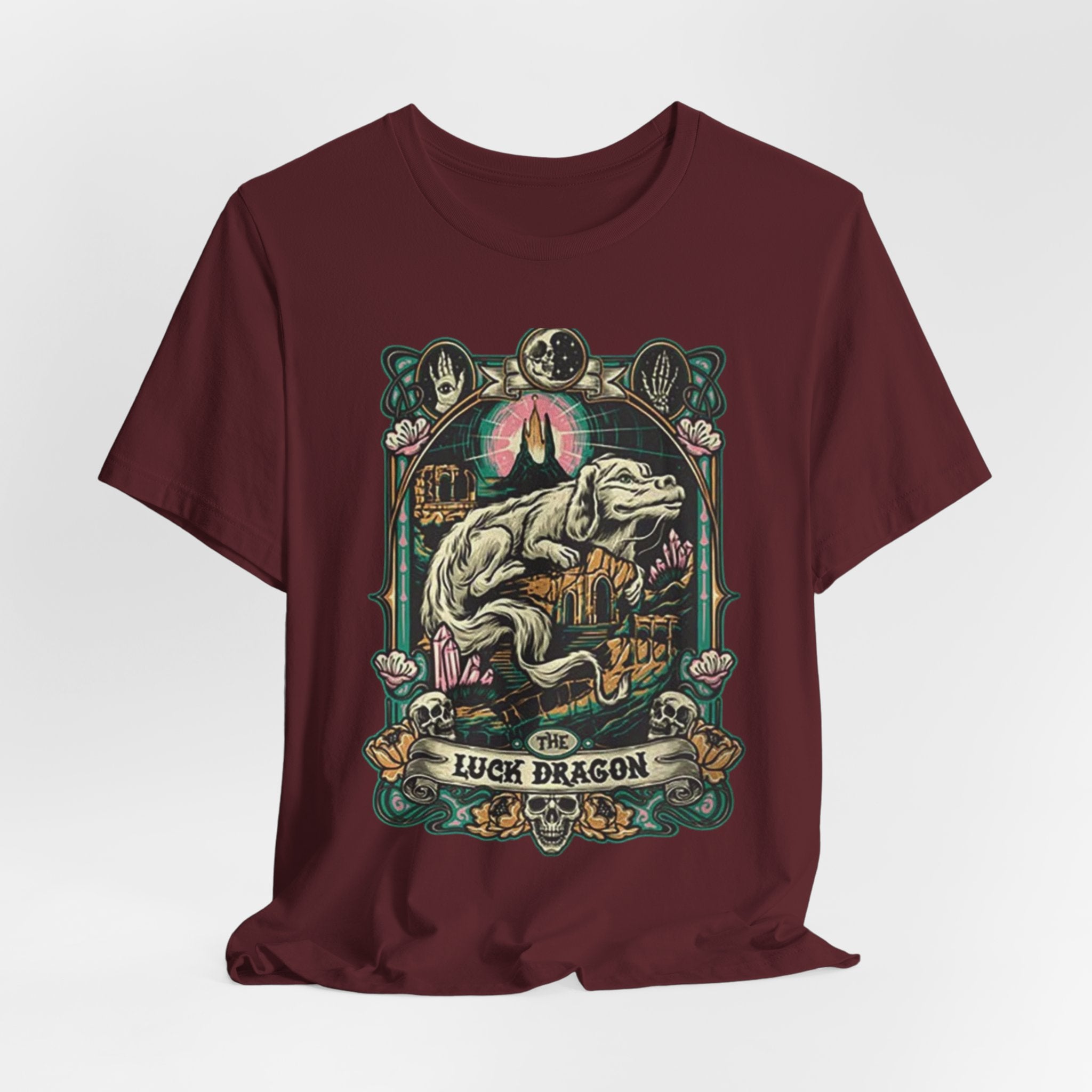 Luck Dragon T-Shirt — Vintage Fantasy Dragon Graphic Tee