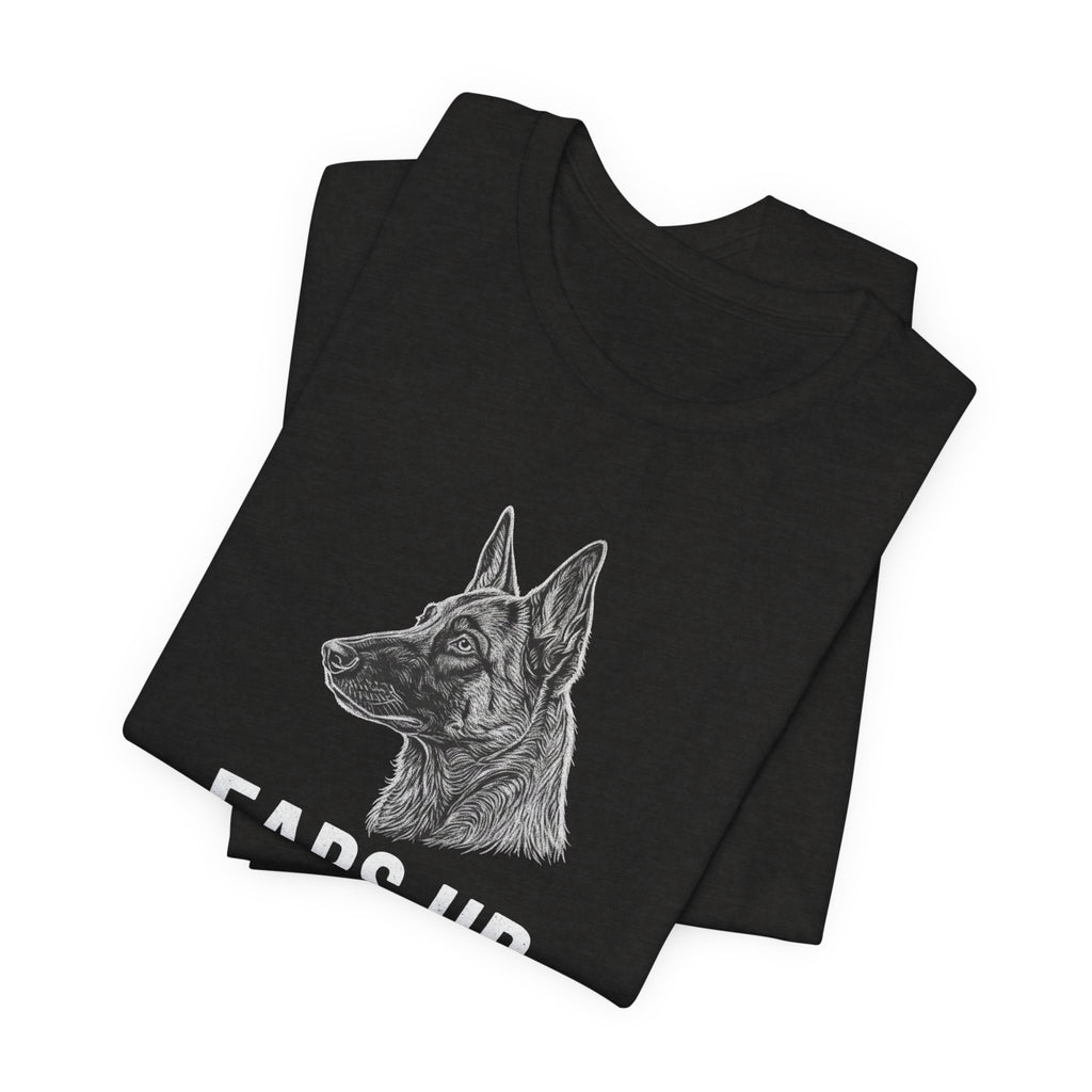 Belgian Malinios ears Up tee | Dog K9 Canine Shirt, Police K9 Design