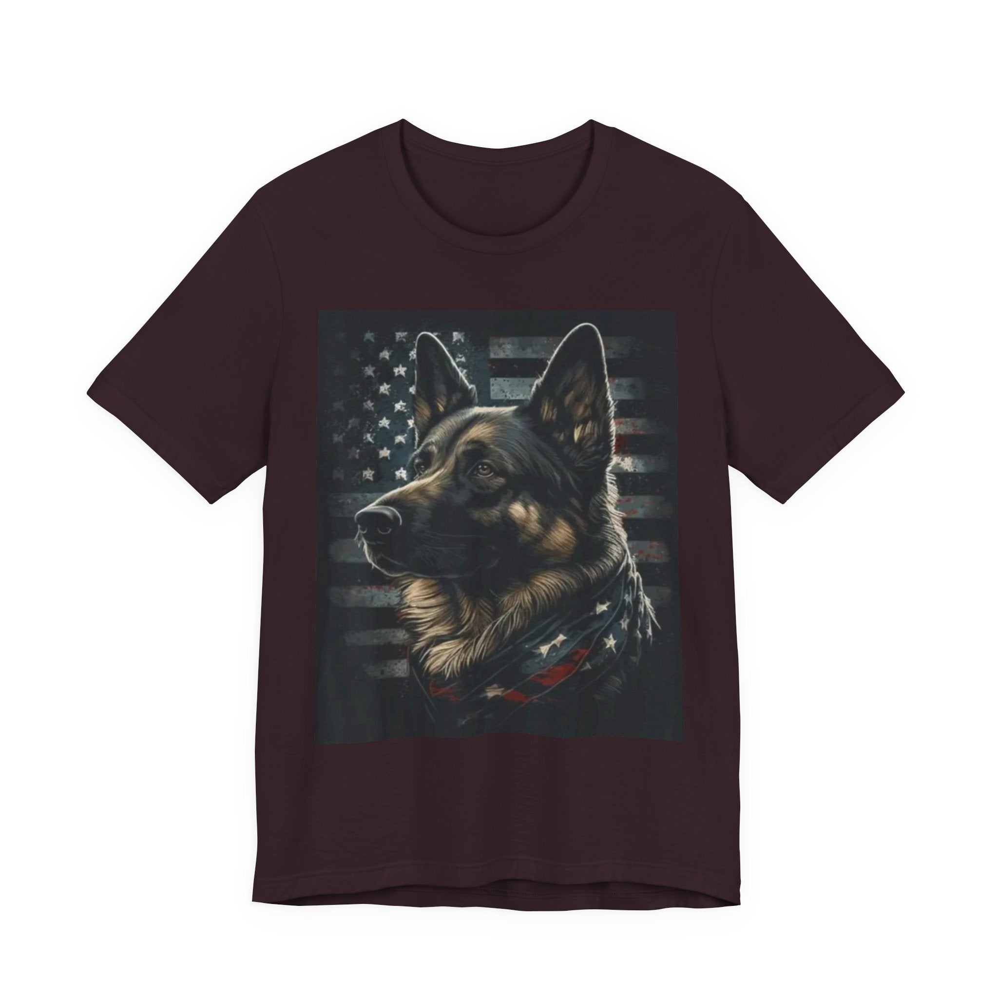 German Shepherd Patriotic Tee — Dog Lover American Flag Shirt