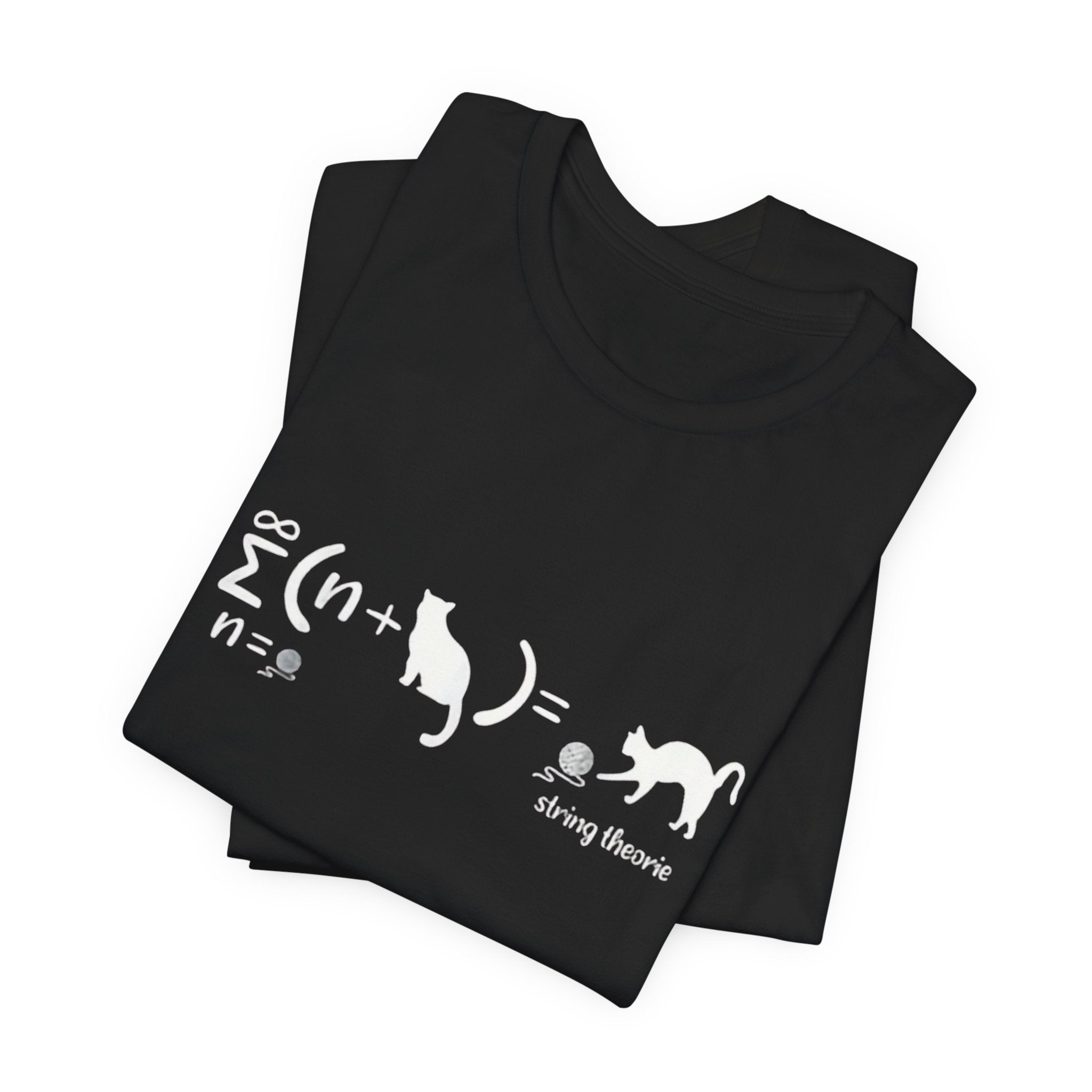 Cat String Theory T-Shirt | Math Physics Humor Tee