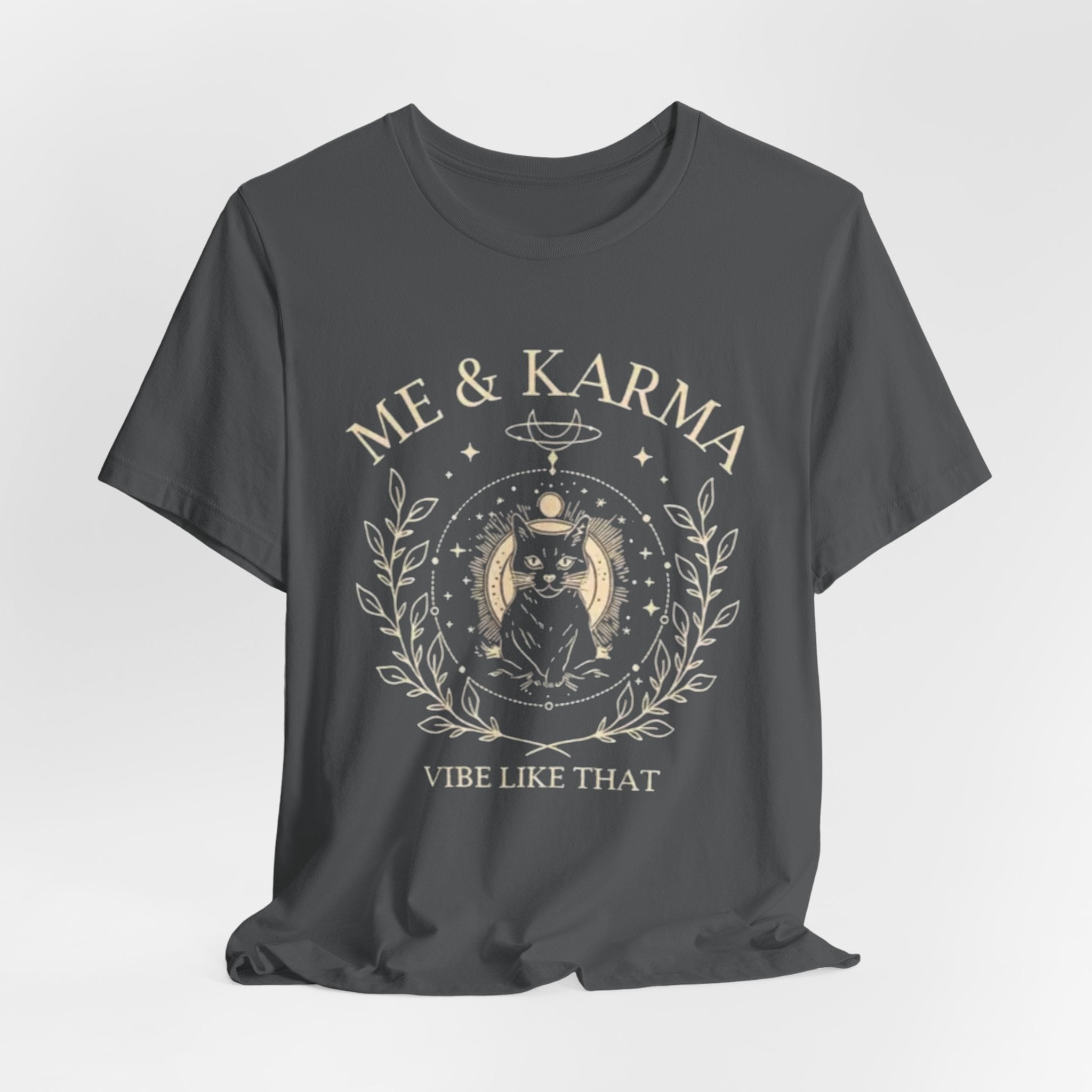 Karma Vibes Tee, Spiritual T-Shirt, Boho Shirt, Yoga Apparel, Gift for Her, Casual Fashion