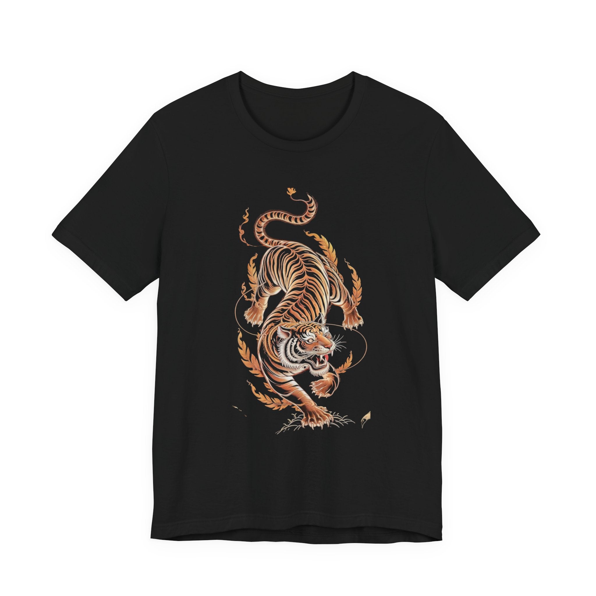 Flaming Tiger Unisex Tee - Bold Graphic, Casual Wear, Gift for Animal Lovers, Streetwear Style, Perfect for Summer