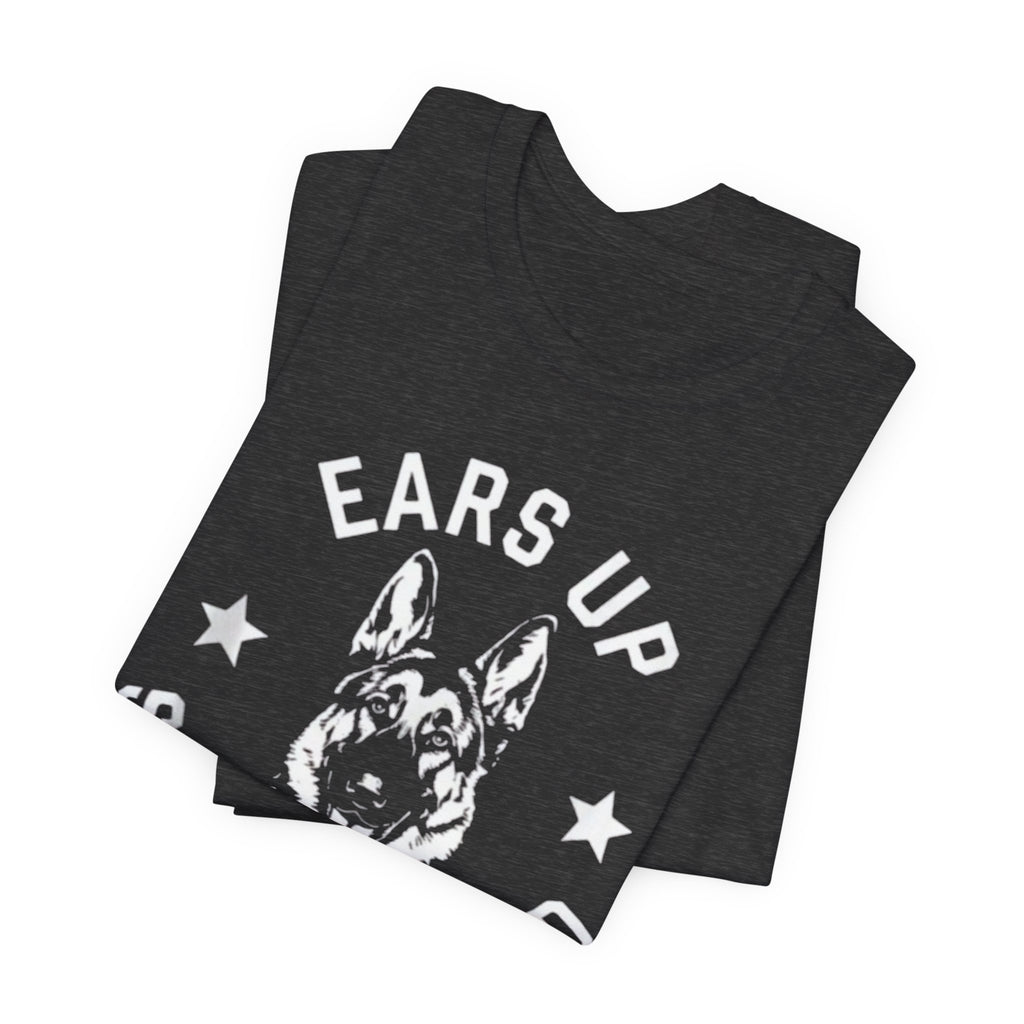 German Shepherd, Up System Armed Dog T-Shirt — Military K9 Handler Tee