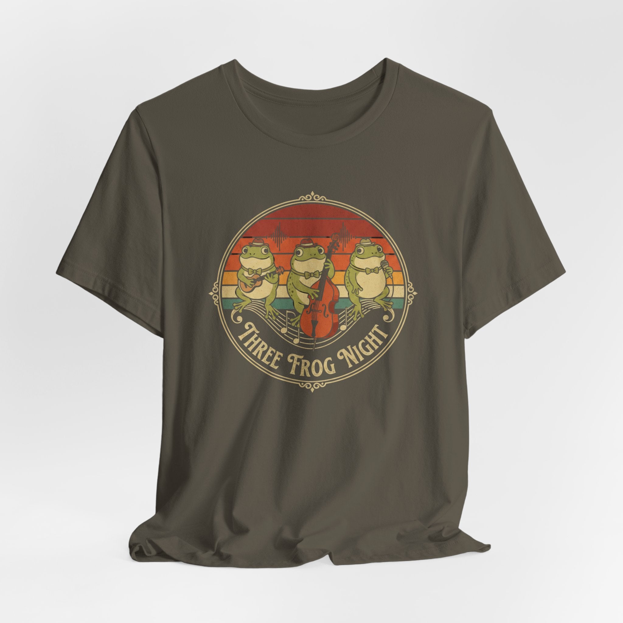 Three Frog Night T-Shirt | Retro Frog Band Graphic Tee