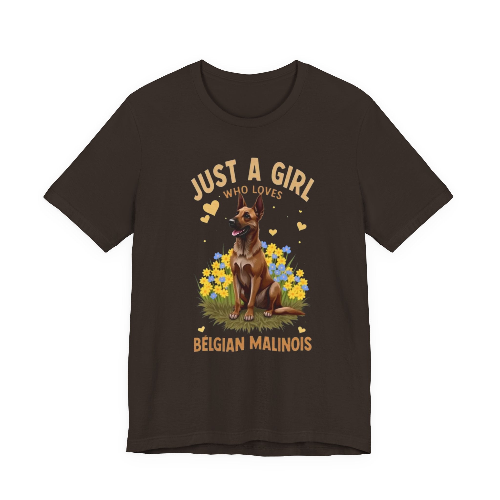 Just A Girl Who Loves Belgian Malinois T-Shirt | Belgian Malinois Tee