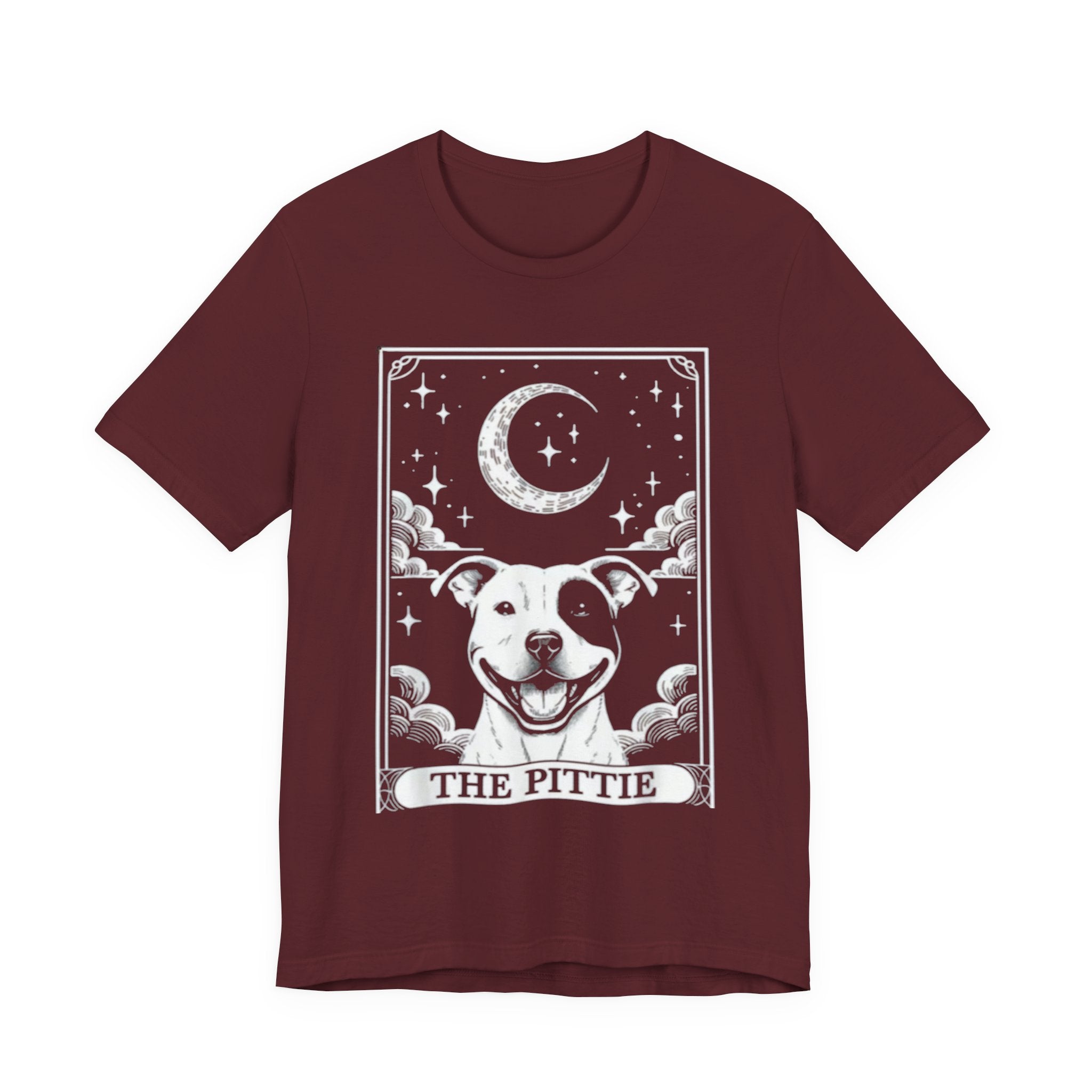 The Pittie Moon Illustration T-Shirt | Pitbull Dog Tee