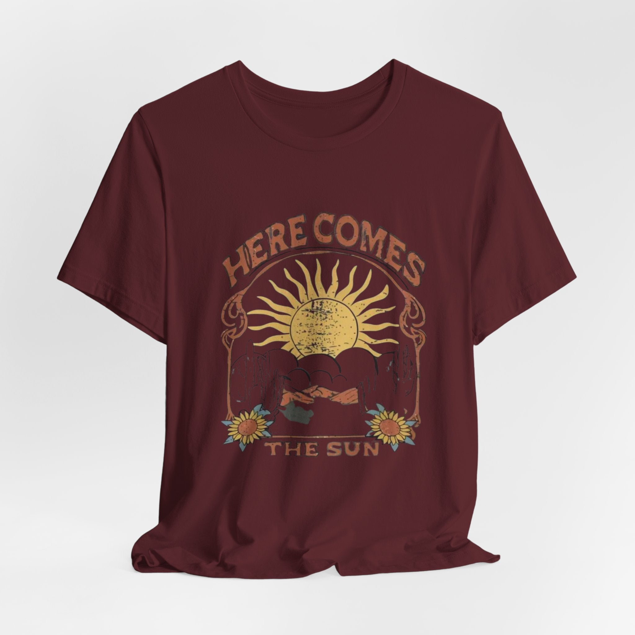 Here Comes The Sun t-shirt | Vintage Sunflower Graphic Tee