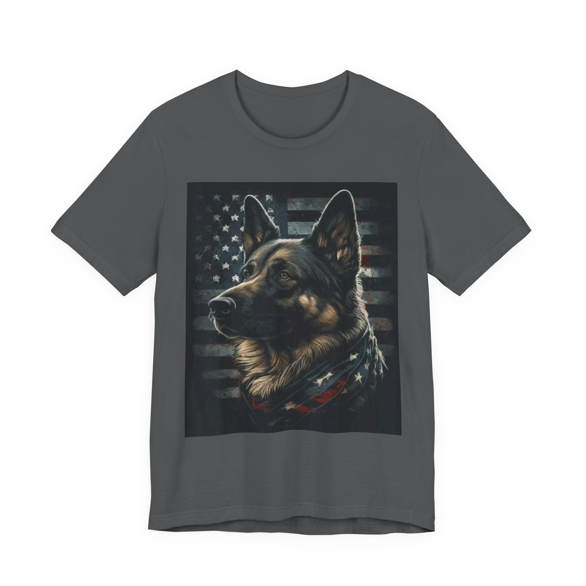 German Shepherd Patriotic Tee — Dog Lover American Flag Shirt