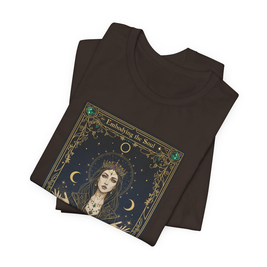 Moon Priestess Tarot Card T-Shirt | modern tarot apparel, classic tarot style