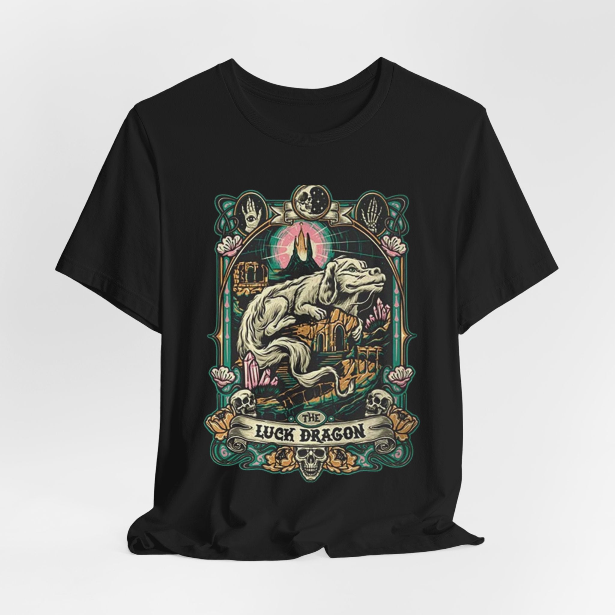 Luck Dragon T-Shirt — Vintage Fantasy Dragon Graphic Tee