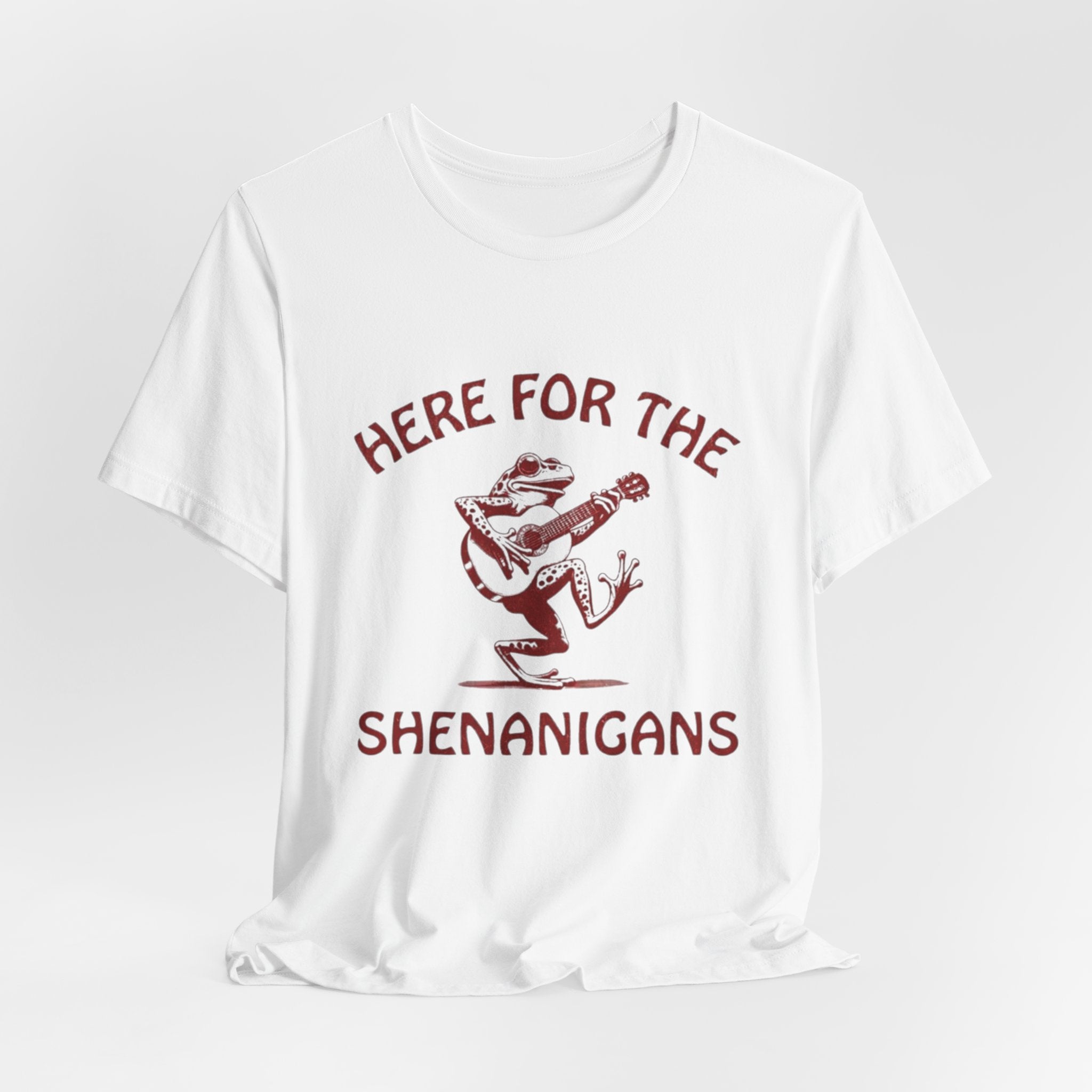 Here for the Shenanigans Unisex Tee | Fun Casual T-Shirt for Friends, Gift for Party Lovers, Music Event Apparel, Playful Outfit, [...]