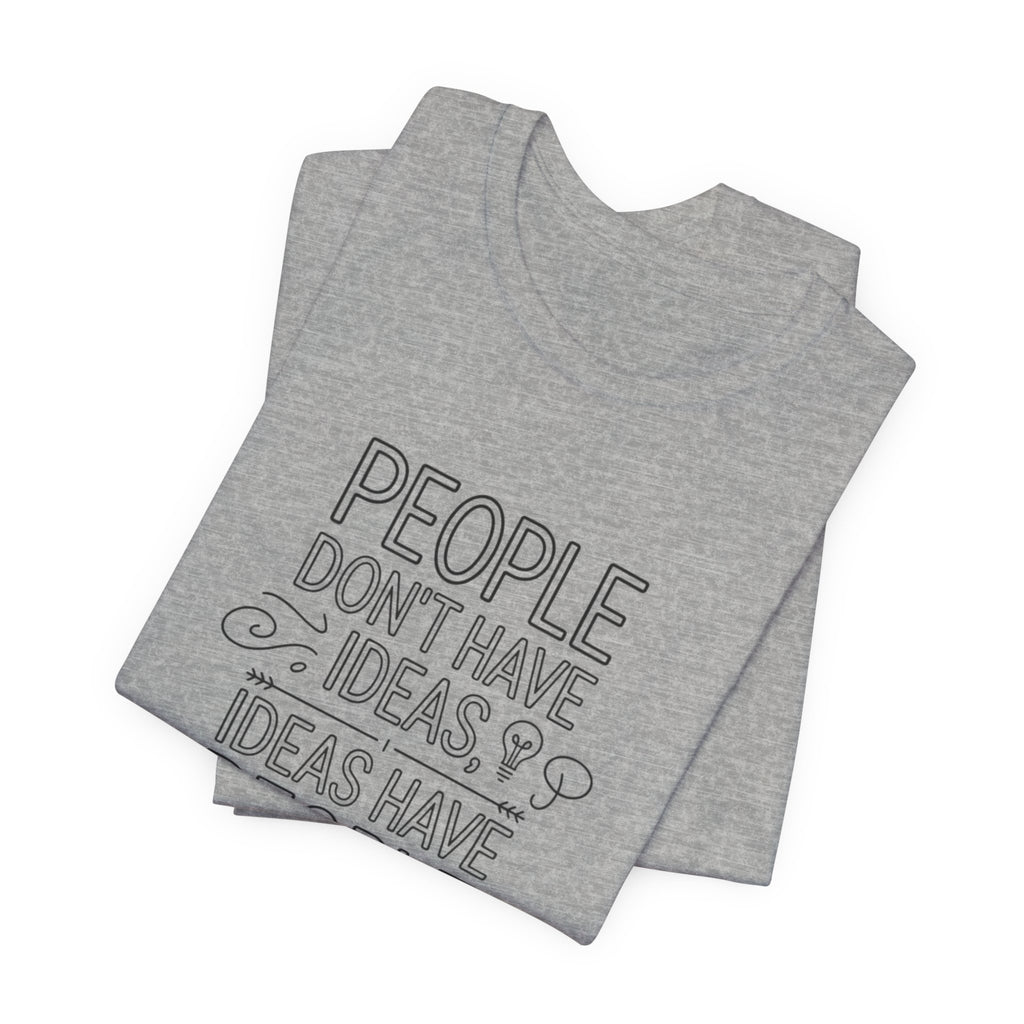 Carl Jung Tee, Creative Quote Tee: "People Don't Have Ideas, Ideas Have People" T-Shirt, Unisex Casual Wear, Gift for Friends, Thinkers, Creative [...]