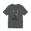 Cute Cat Snack Time Tee, Unisex Cartoon T-Shirt, Pet Lover Gift, Animal Lover Apparel, Funny Cat Shirt, Gift for Cat Owners