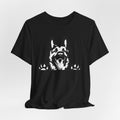German Shepherd Peeking T-Shirt — Dog Lover Paw Print Tee