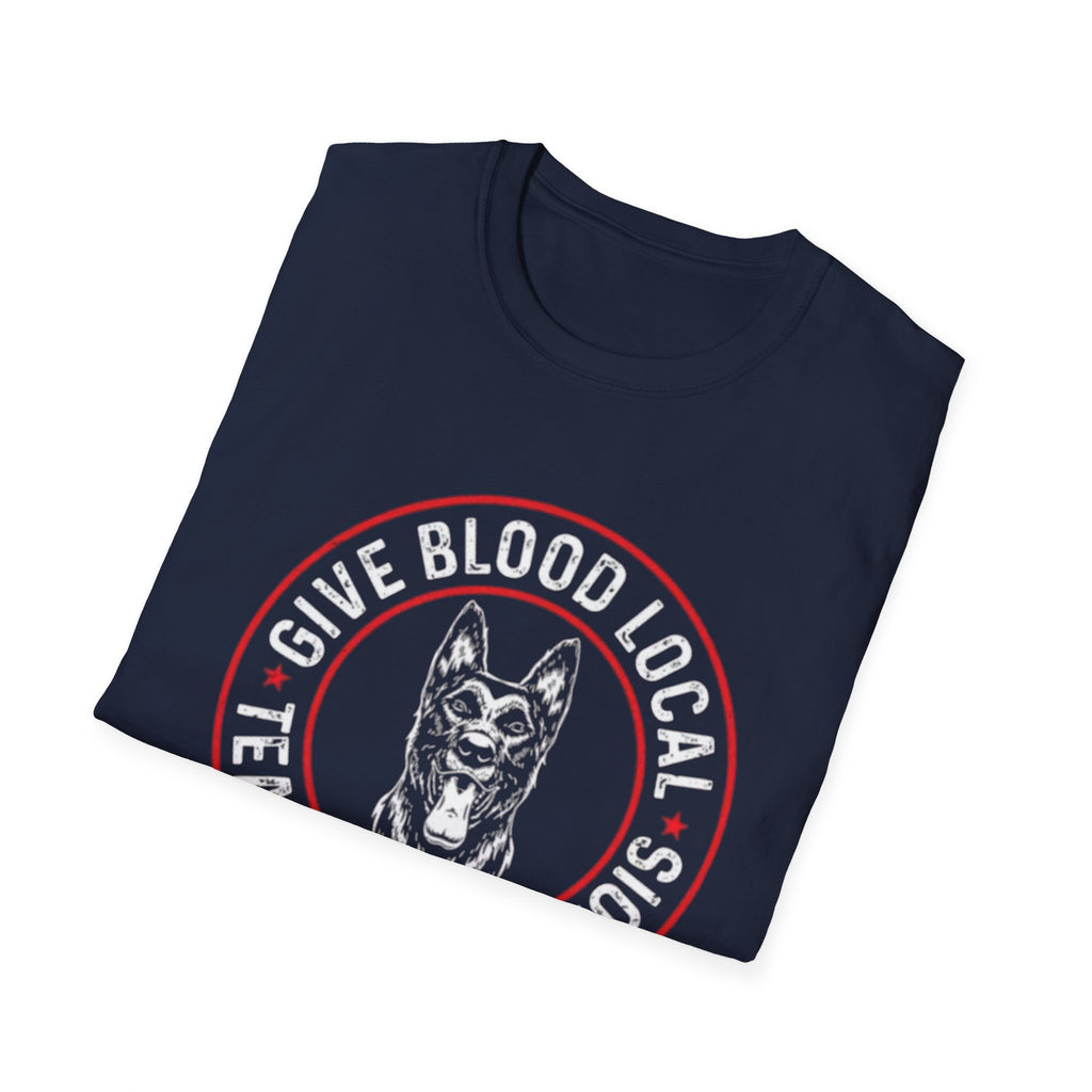 Belgian Malinios Tee, Blood Local Tease My Malinois T-Shirt | Malinois Dog Circle Logo
