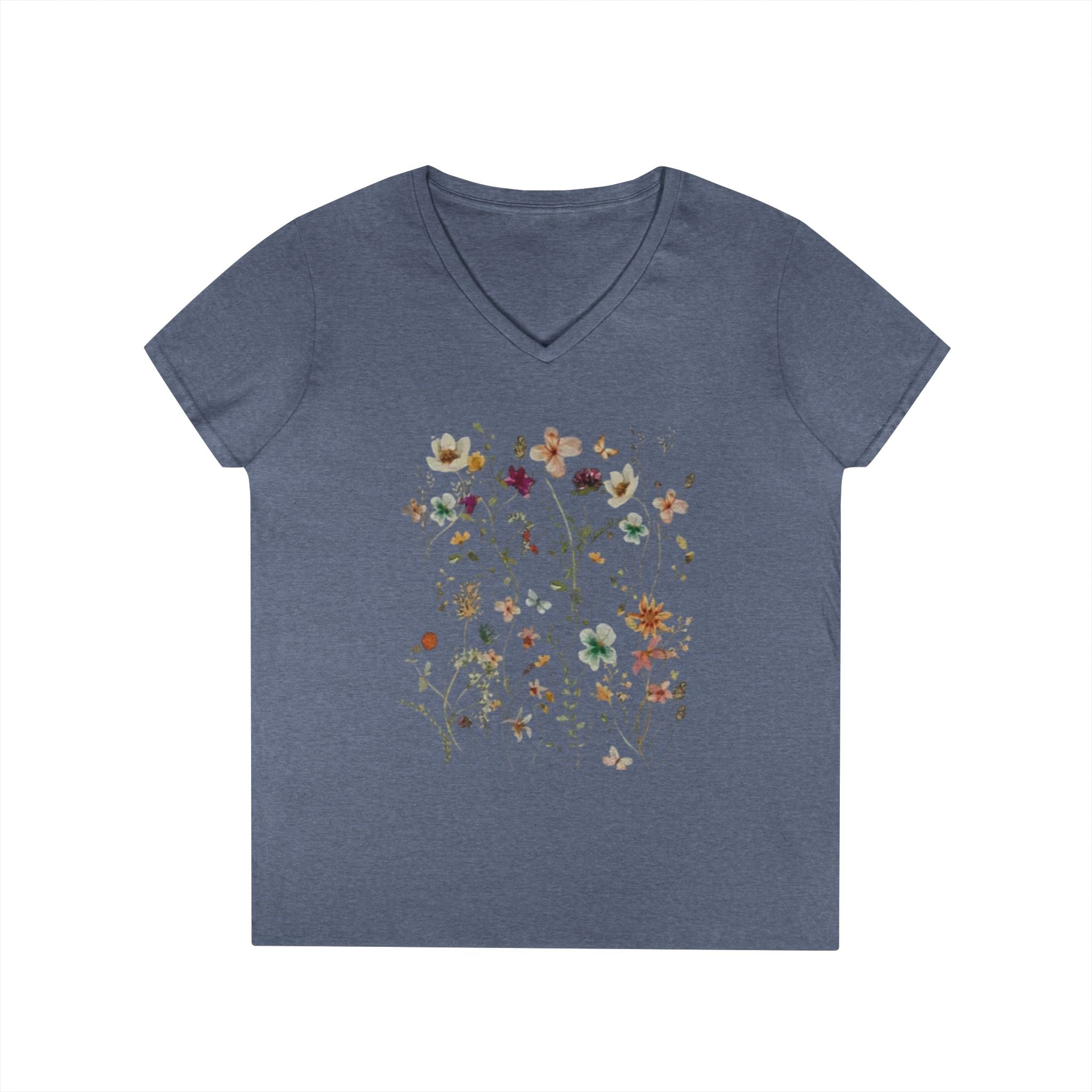 Floral Meadow V-Neck Tee