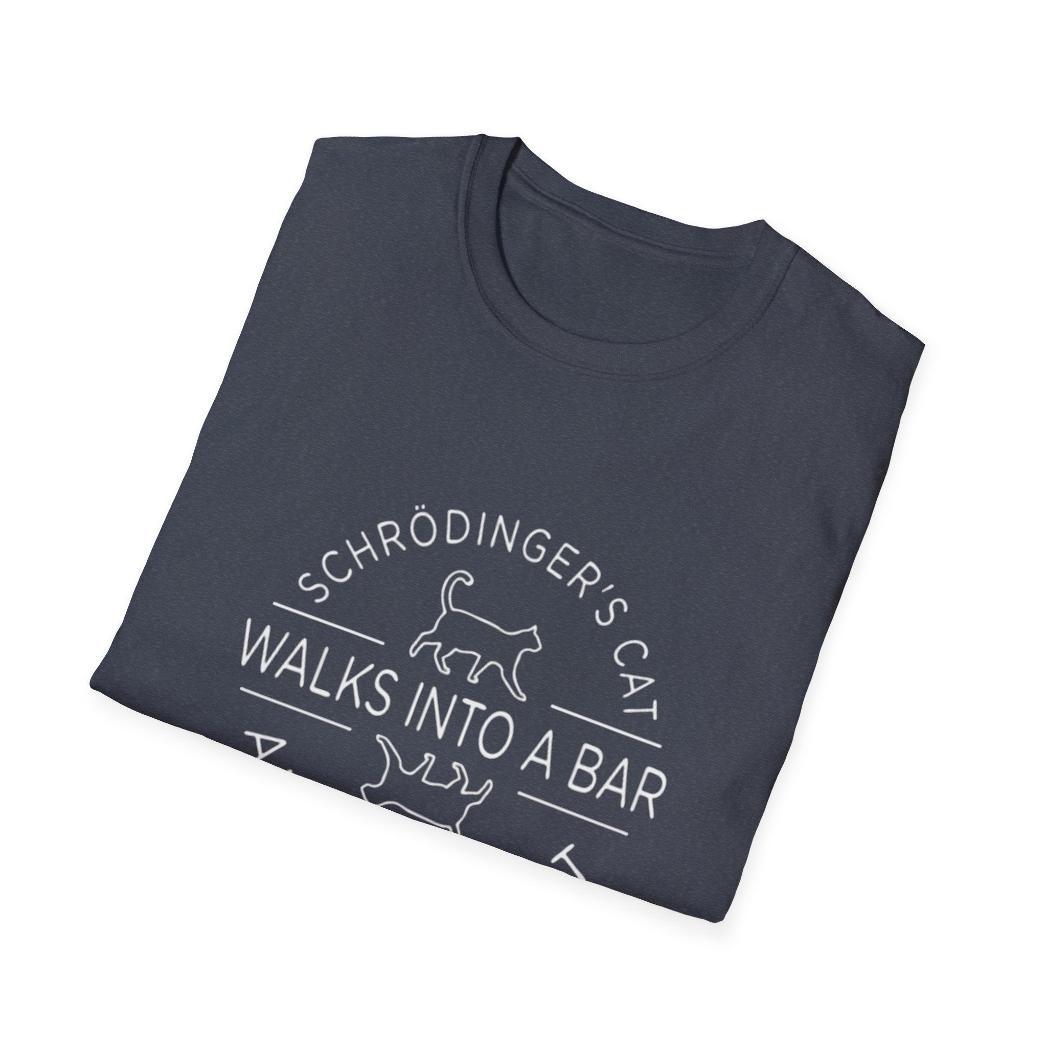 Schrodinger's Cat Science Tee, T-Shirt | Funny Cat Physics Shirt