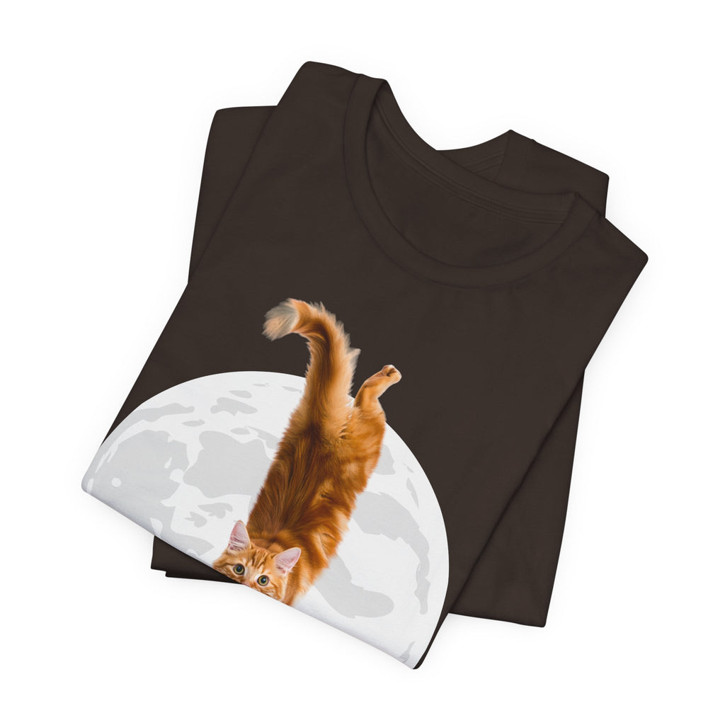 I Understand Cat Moon illustration tee | Ginger Cat, Moon Graphic Shirt