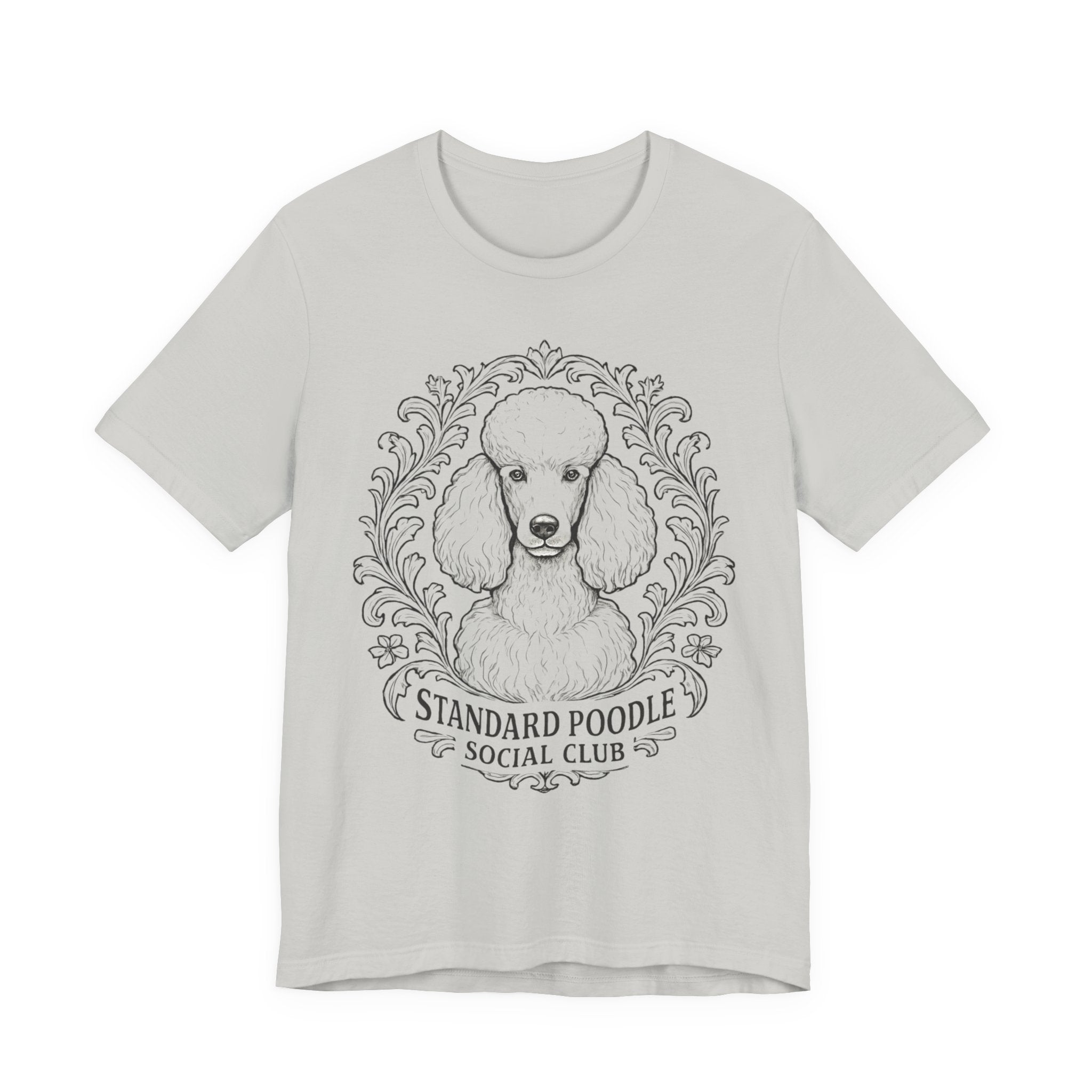 Standard Poodle Social Club Tee, Dog Lover Shirt, Pet Owner Gift, Canine Apparel, Animal Lovers T-Shirt, Unisex Short Sleeve Top