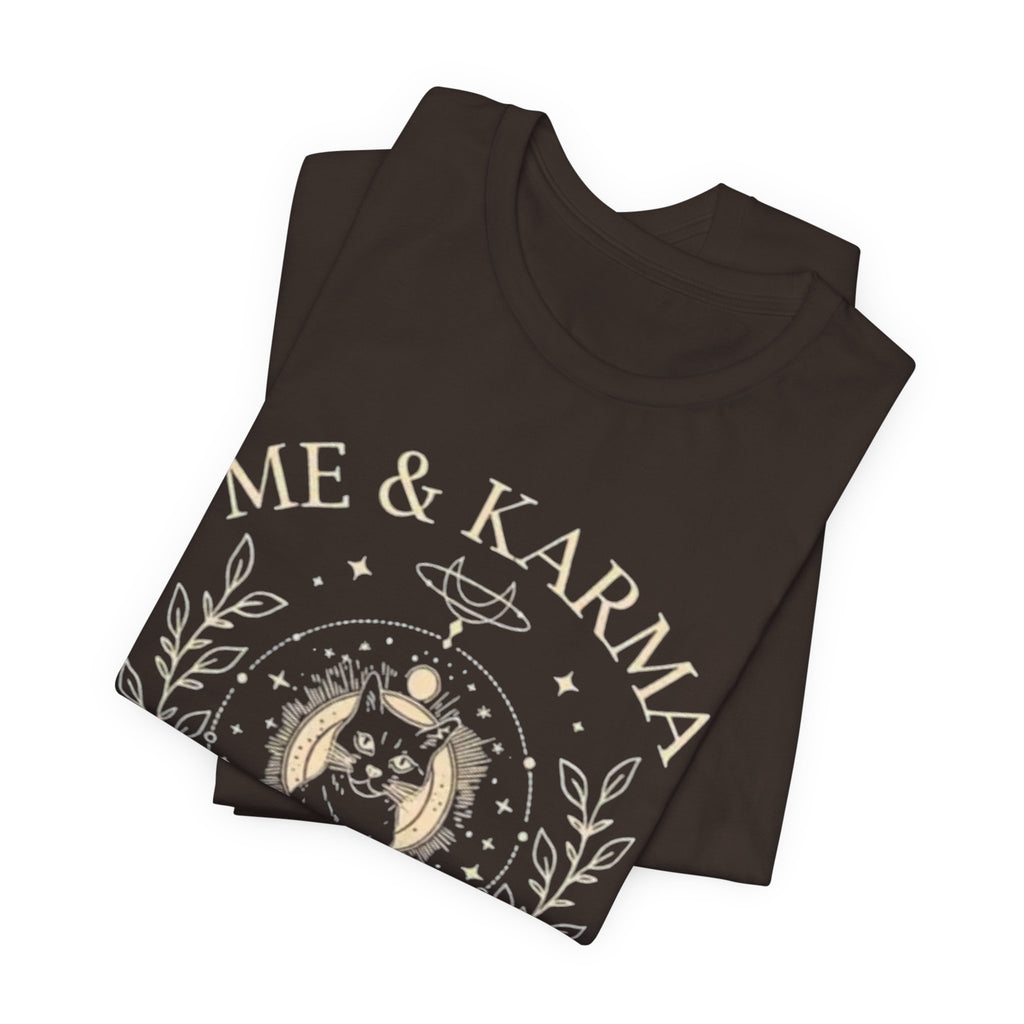 Karma Vibes Tee, Spiritual T-Shirt, Boho Shirt, Yoga Apparel, Gift for Her, Casual Fashion