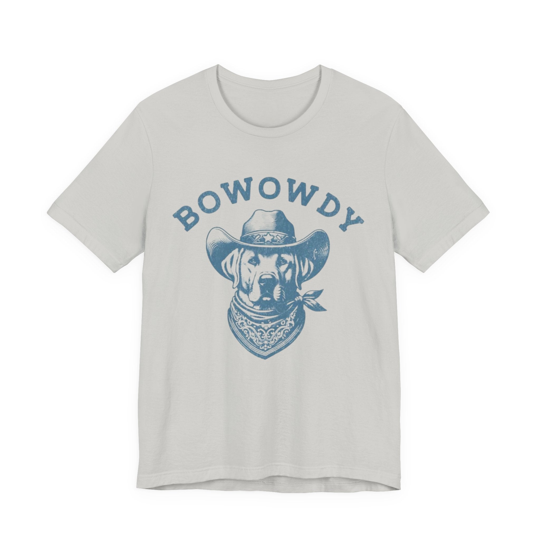 Bowowdy Dog Cowboy Tee | Western Dog Illustration, Bandana Hat