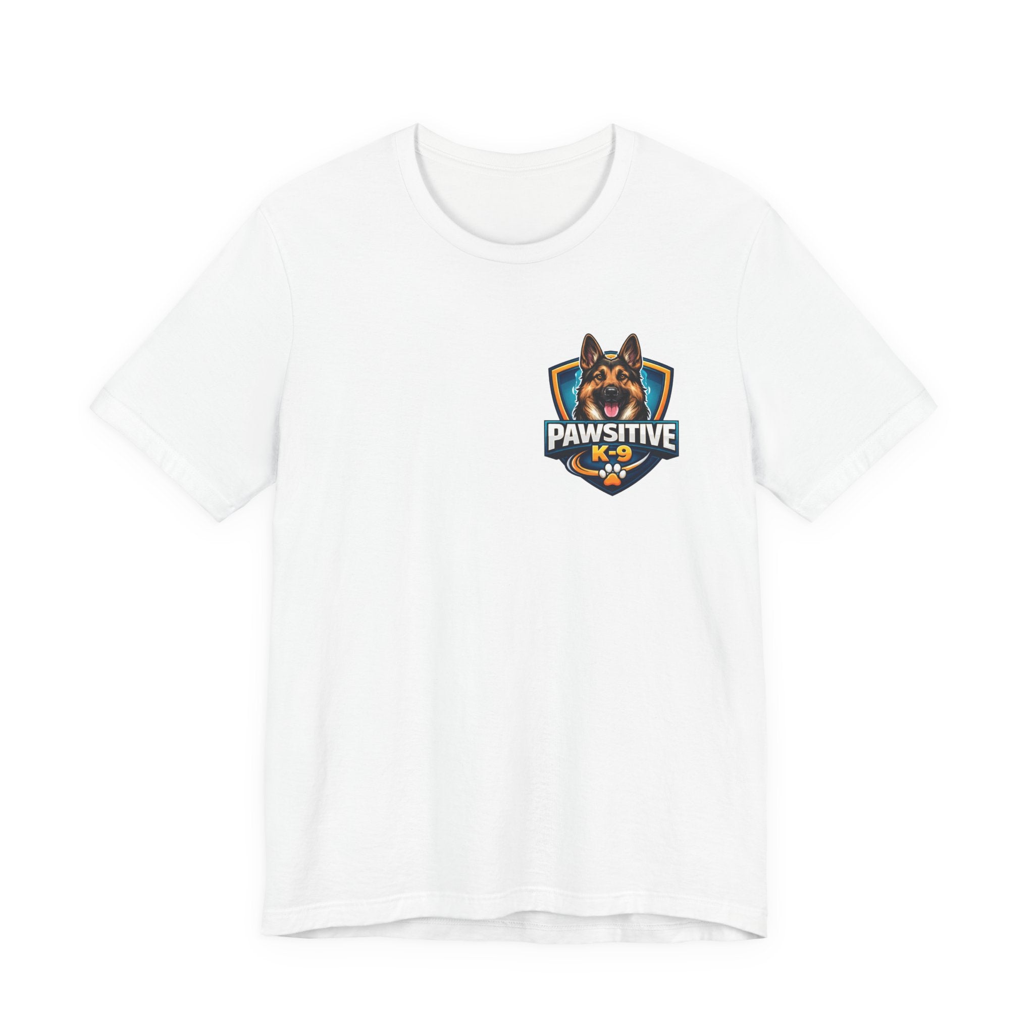 Pawsitive K-9 Dog Training Tee — "Pawsitive" Logo & Phone Number