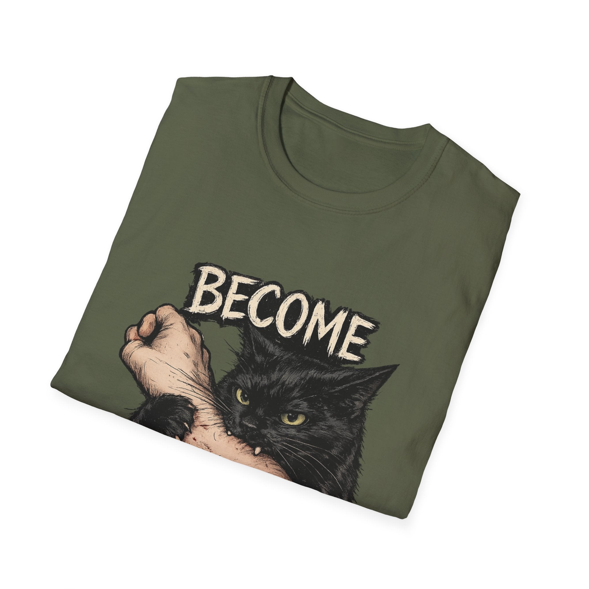 Become Ungovernable Cat T-Shirt — Rebellious Vintage Black Cat Graphic Tee