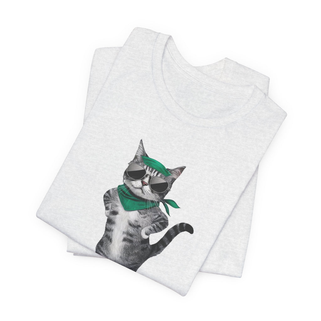 Skateboarding Cat Tee | Cool Cat on Skateboard Shirt