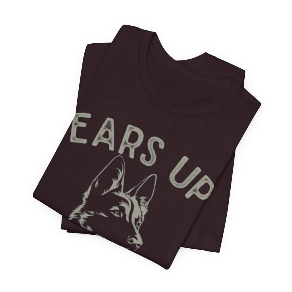German Shepherd  Ears Up K9 Graphic Tee — "System Armed" German Shepherd Dog Shirt