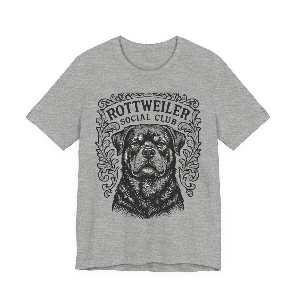 Rottweiler Social Club Tee - Unisex Jersey Short Sleeve T-Shirt for Dog Lovers, Casual Wear, Gift for Pet Owners, Dog Themed Apparel, [...]