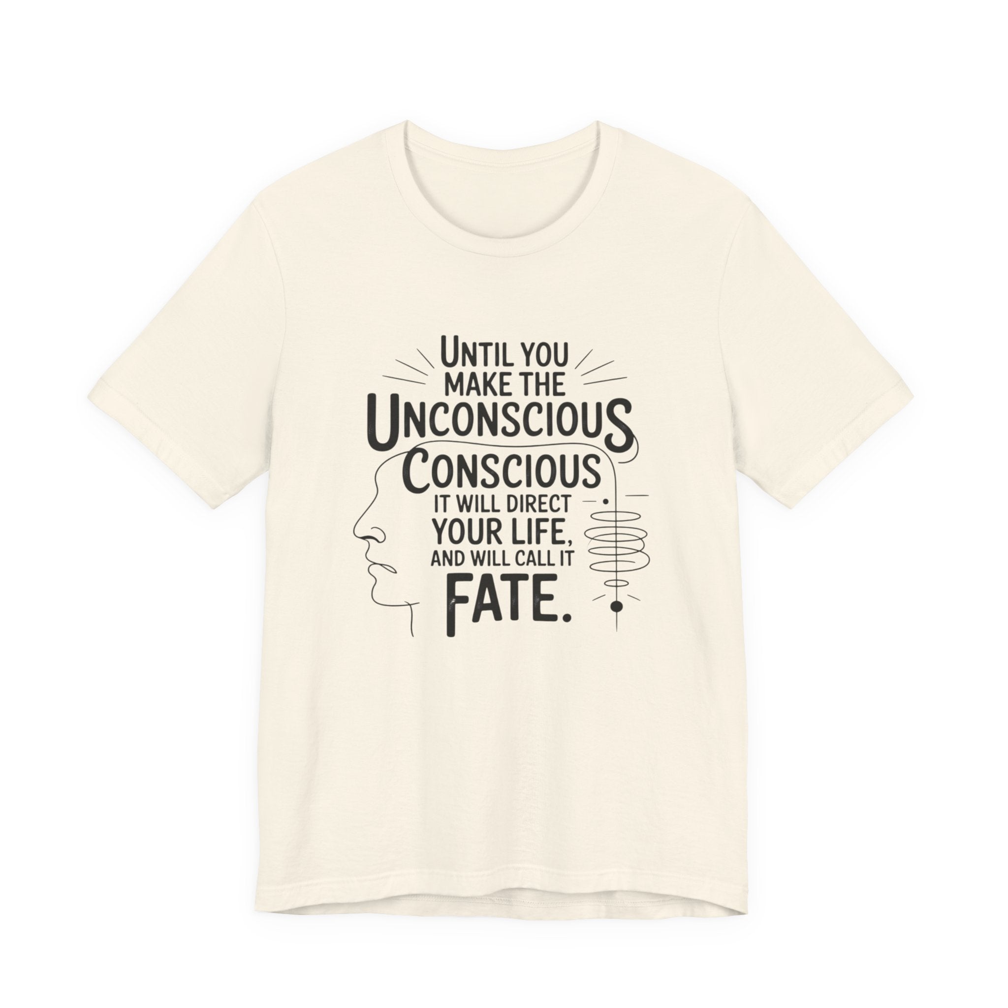 Carl Jung tee, Inspirational Quote Tee, Unisex Jersey Tee, Mindfulness T-Shirt, Motivational Shirt, Gift for Growth and Self-Discovery