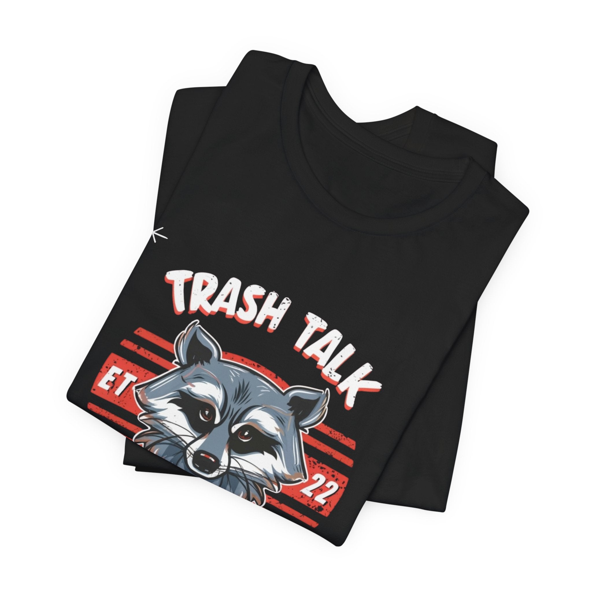 Funny Raccoon 'Trash Talk Champion' T-Shirt