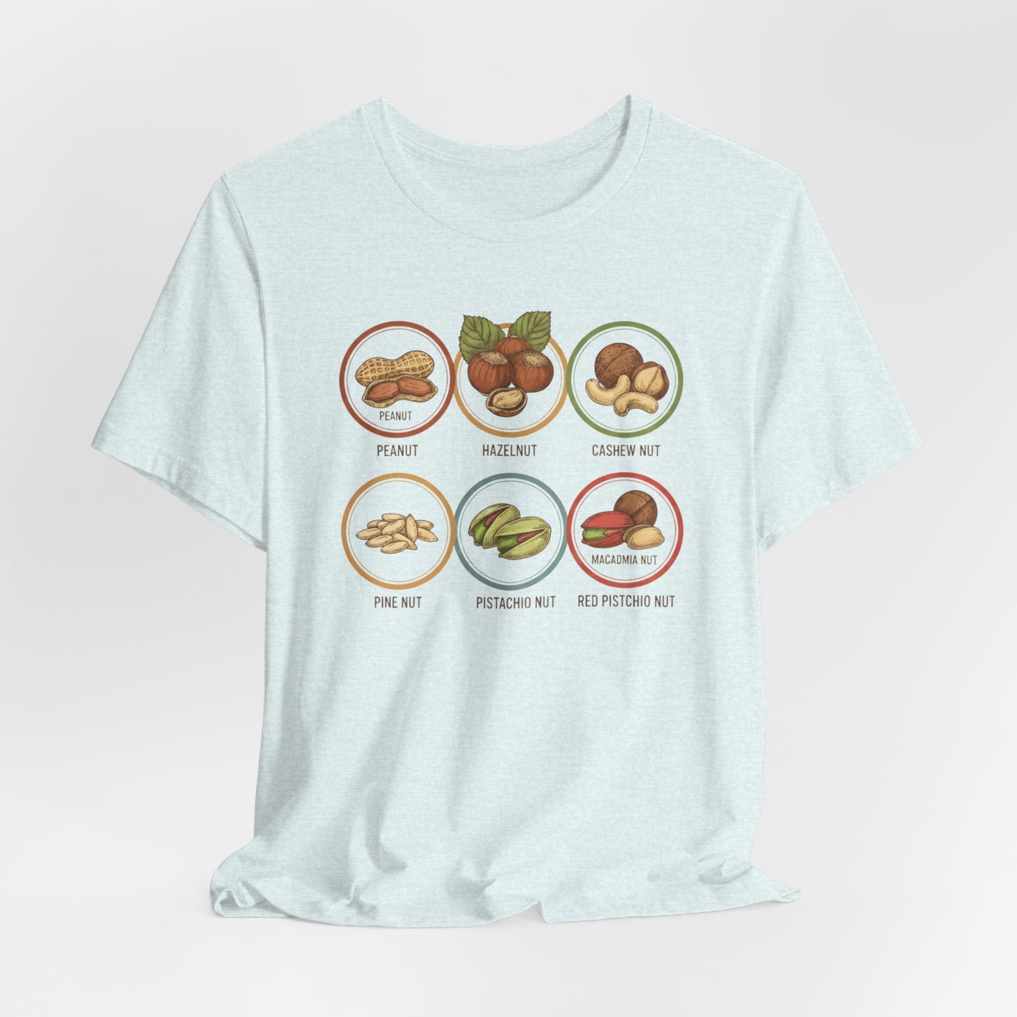 Tree Nut Food Icons T-Shirt | Funny tree nut shirt, Best in show tee, Illustrations