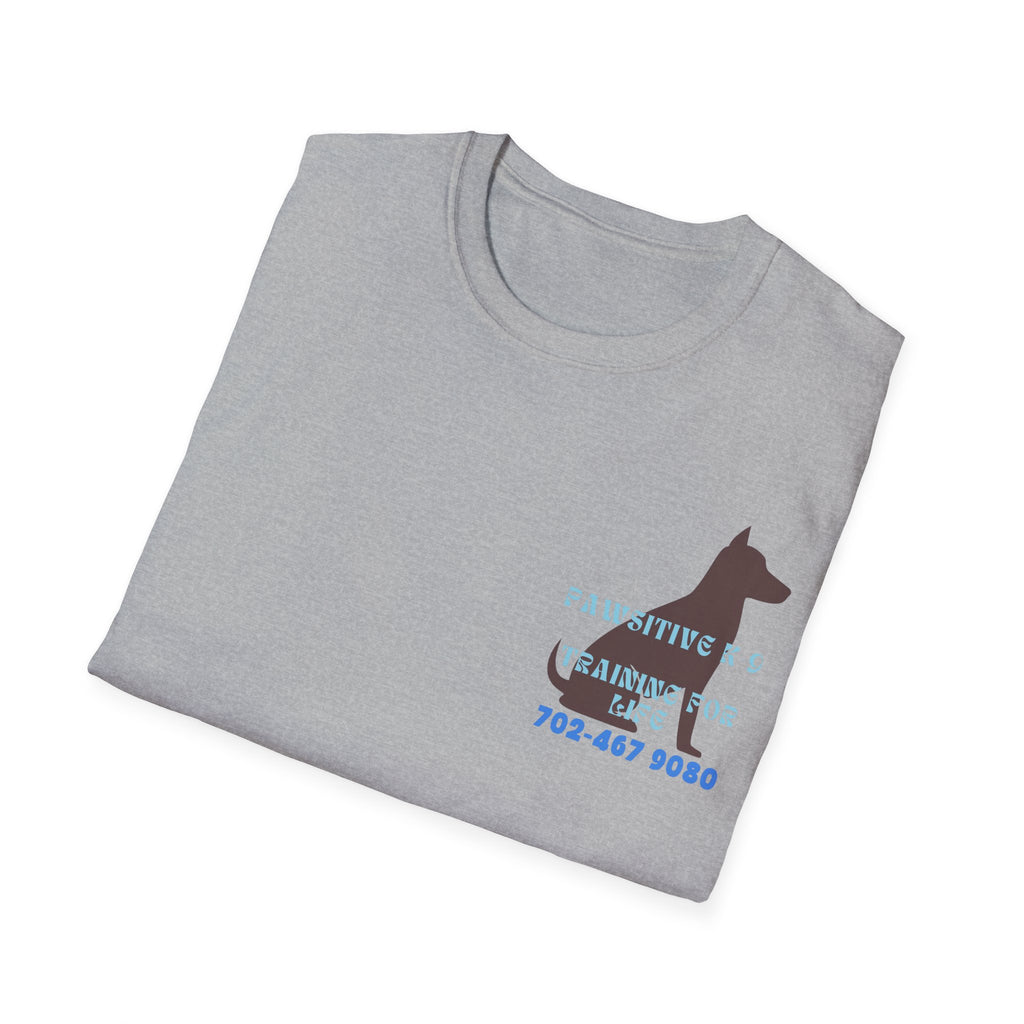 Dog Training T-Shirt — "Pawsitive K-9 Training for Real" with Contact Number, Personalized shirt