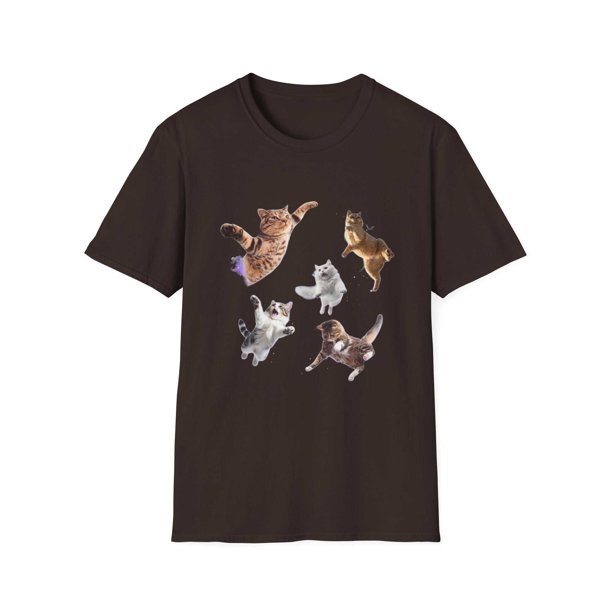 Space Dancing Cats Graphic T-Shirt