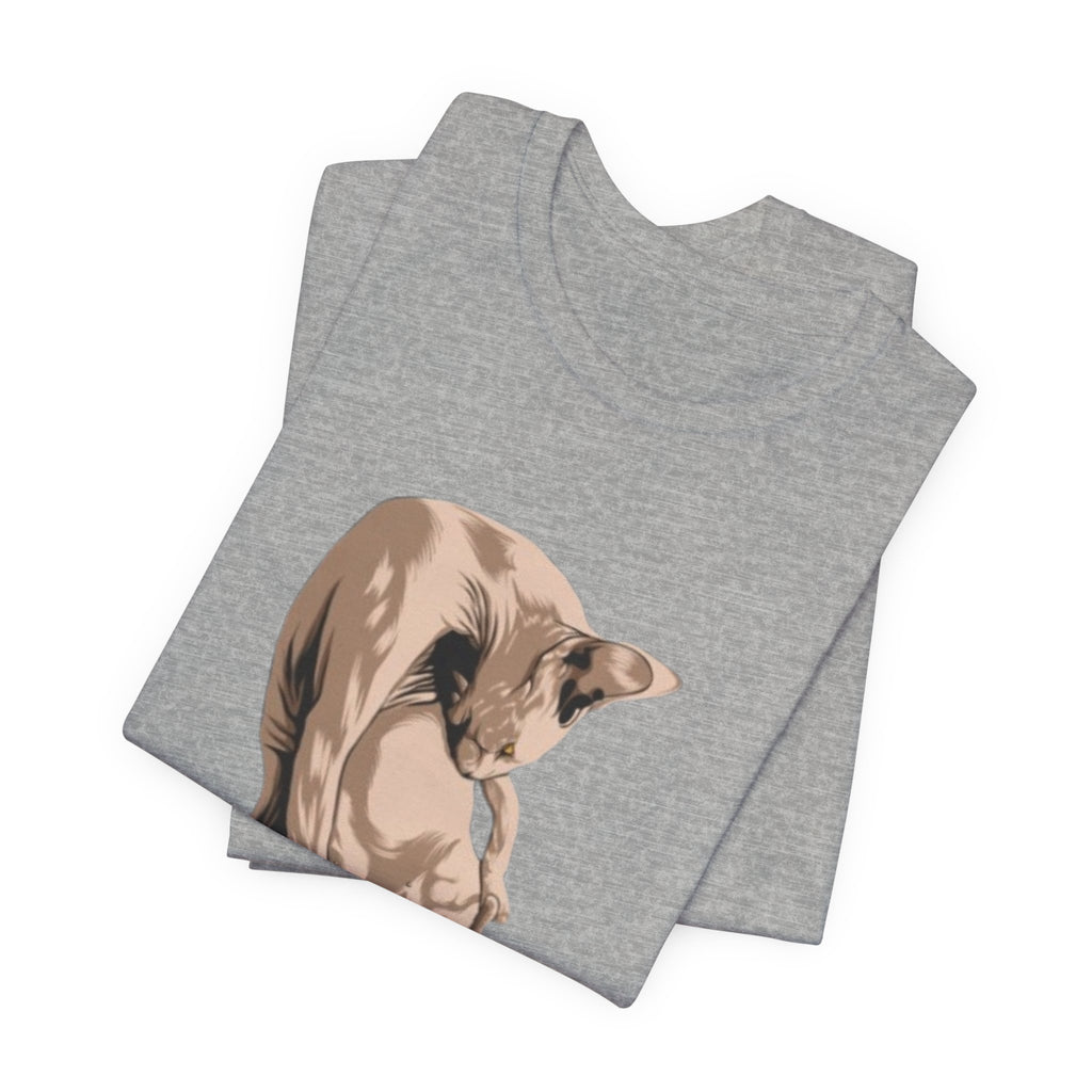 Funny cat tee, spyhyx tshirt, hairless cat shirt