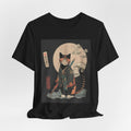 Samurai Cat Tee — Japanese Ukiyo-e Style Cat Graphic T-Shirt