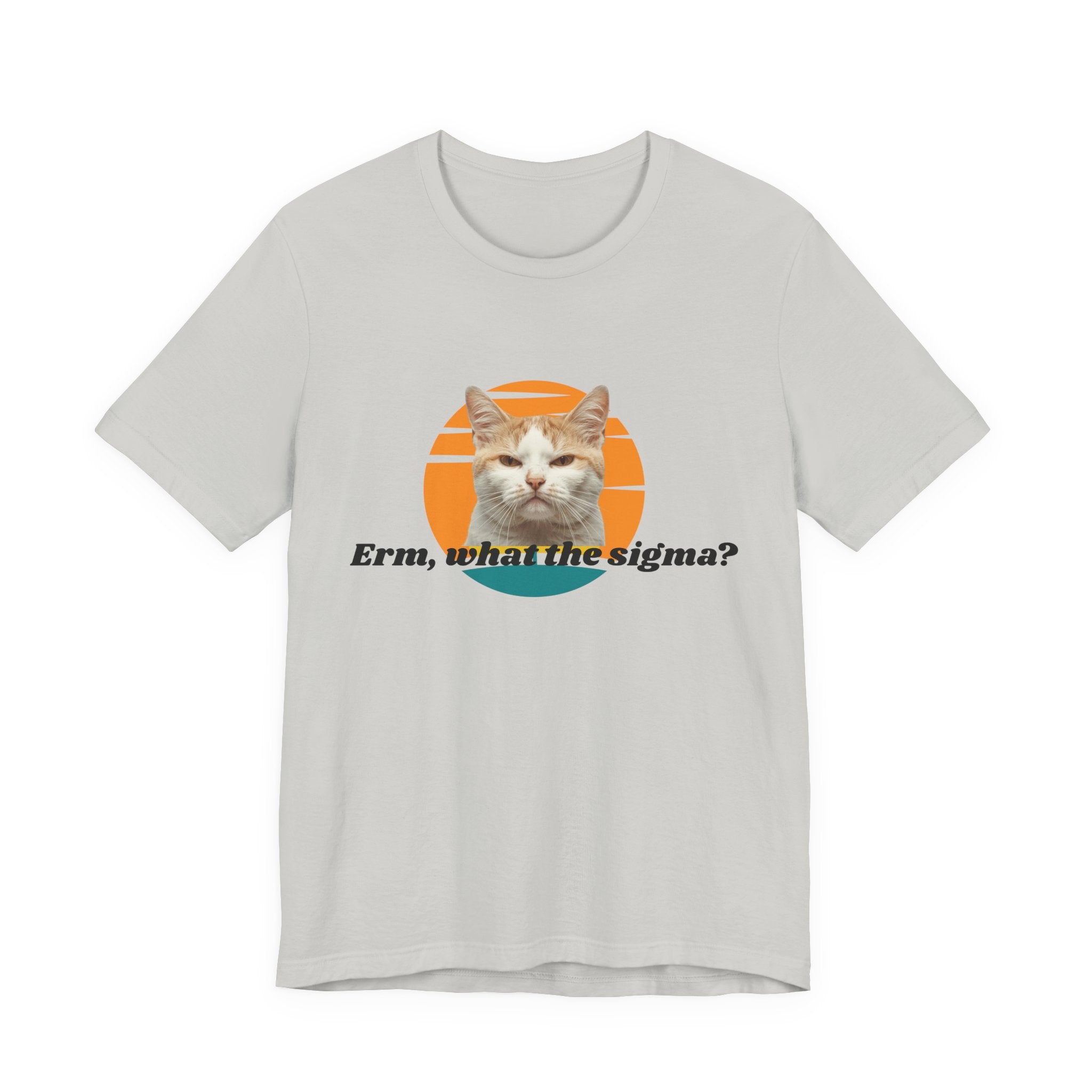 Grumpy Cat Sunset Graphic Tee | "Erm, what the sigma?" Text