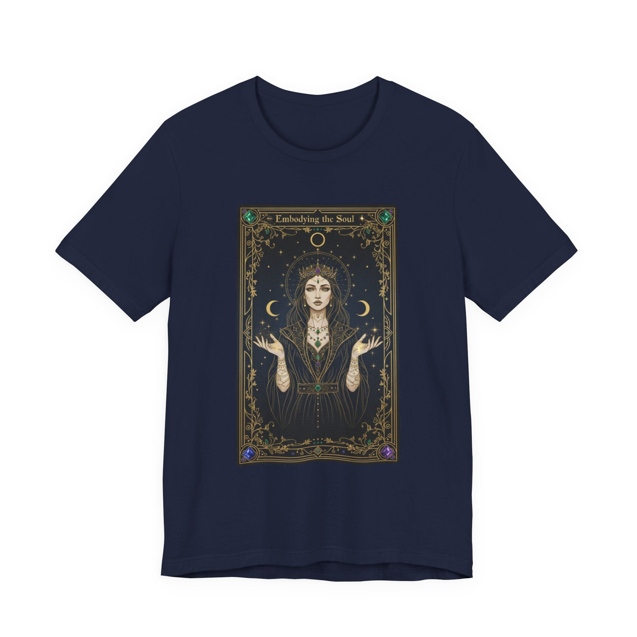 Moon Priestess Tarot Card T-Shirt | modern tarot apparel, classic tarot style