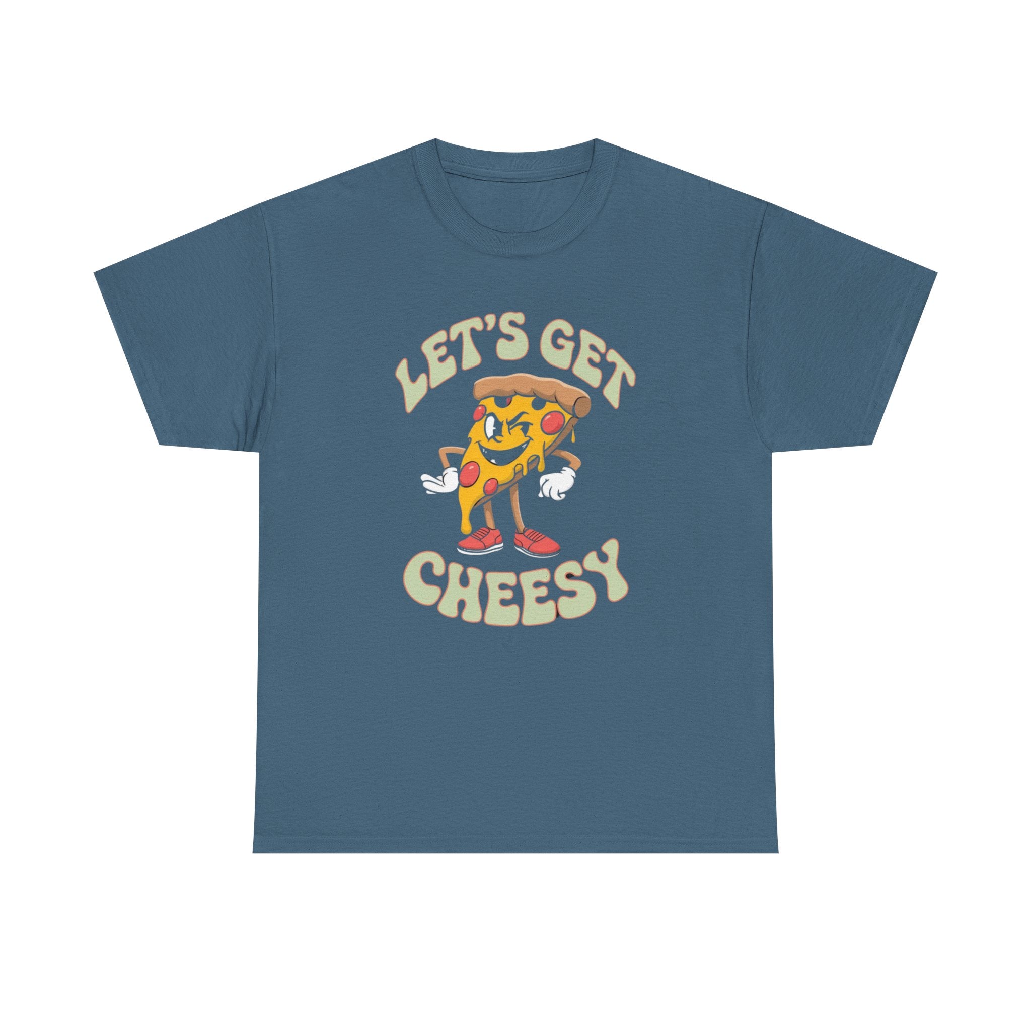 Funny Pizza Unisex Tee, Let's Get Cheesy Shirt, Pizza Lover Gift, Cute Foodie T-Shirt, Food Pun Top, Men Women Pizza Tee