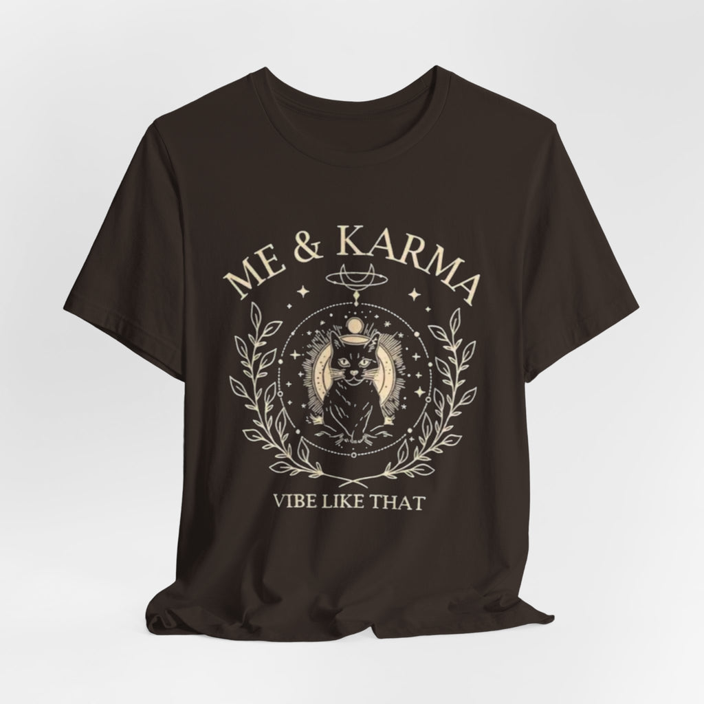 Karma Vibes Tee, Spiritual T-Shirt, Boho Shirt, Yoga Apparel, Gift for Her, Casual Fashion