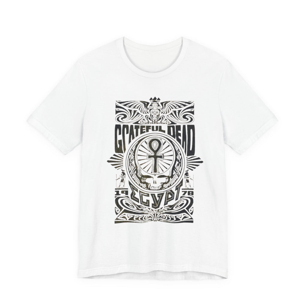 Grateful Dead Skull Ankh Graphic Tee | Vintage Band Poster Style