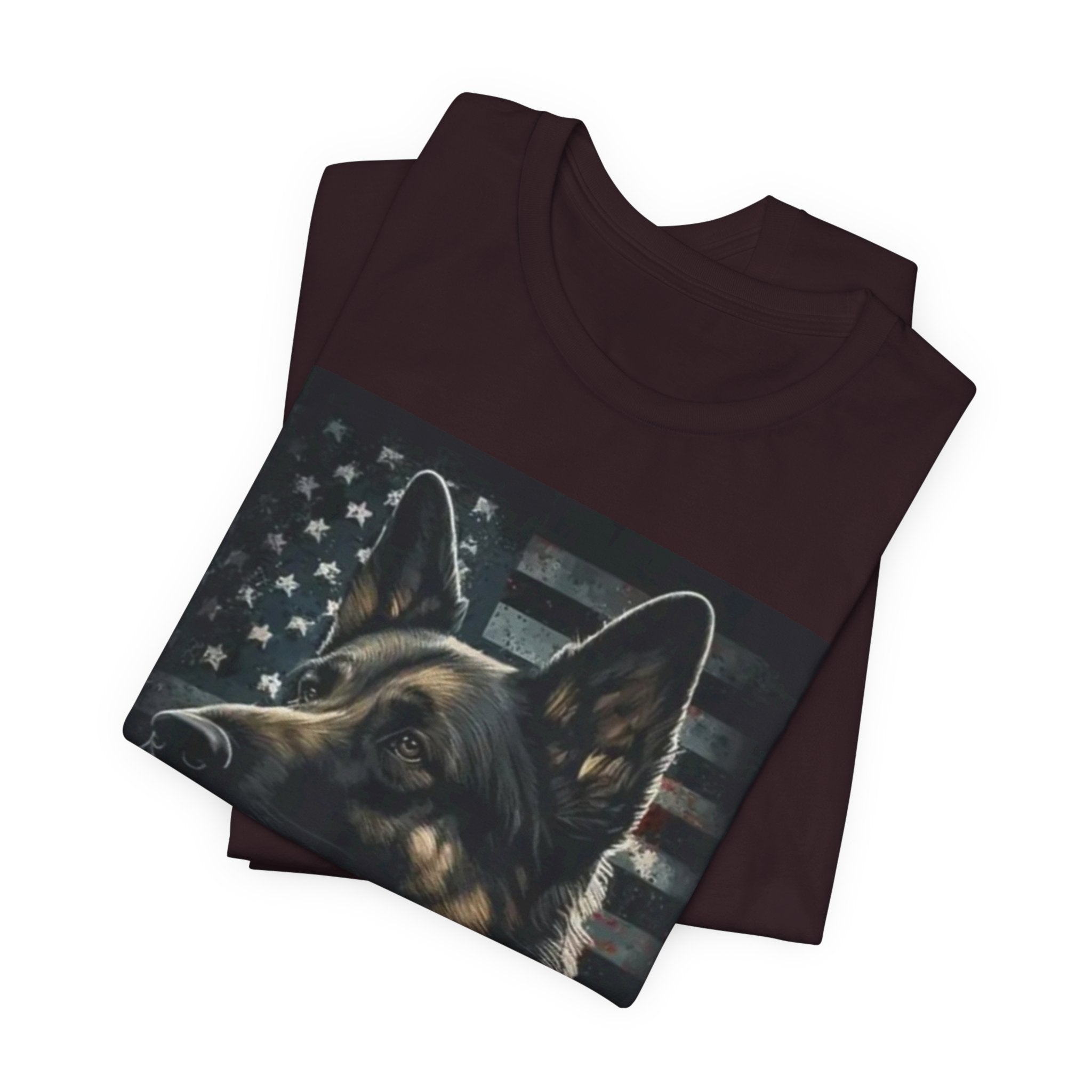 German Shepherd Patriotic Tee — Dog Lover American Flag Shirt