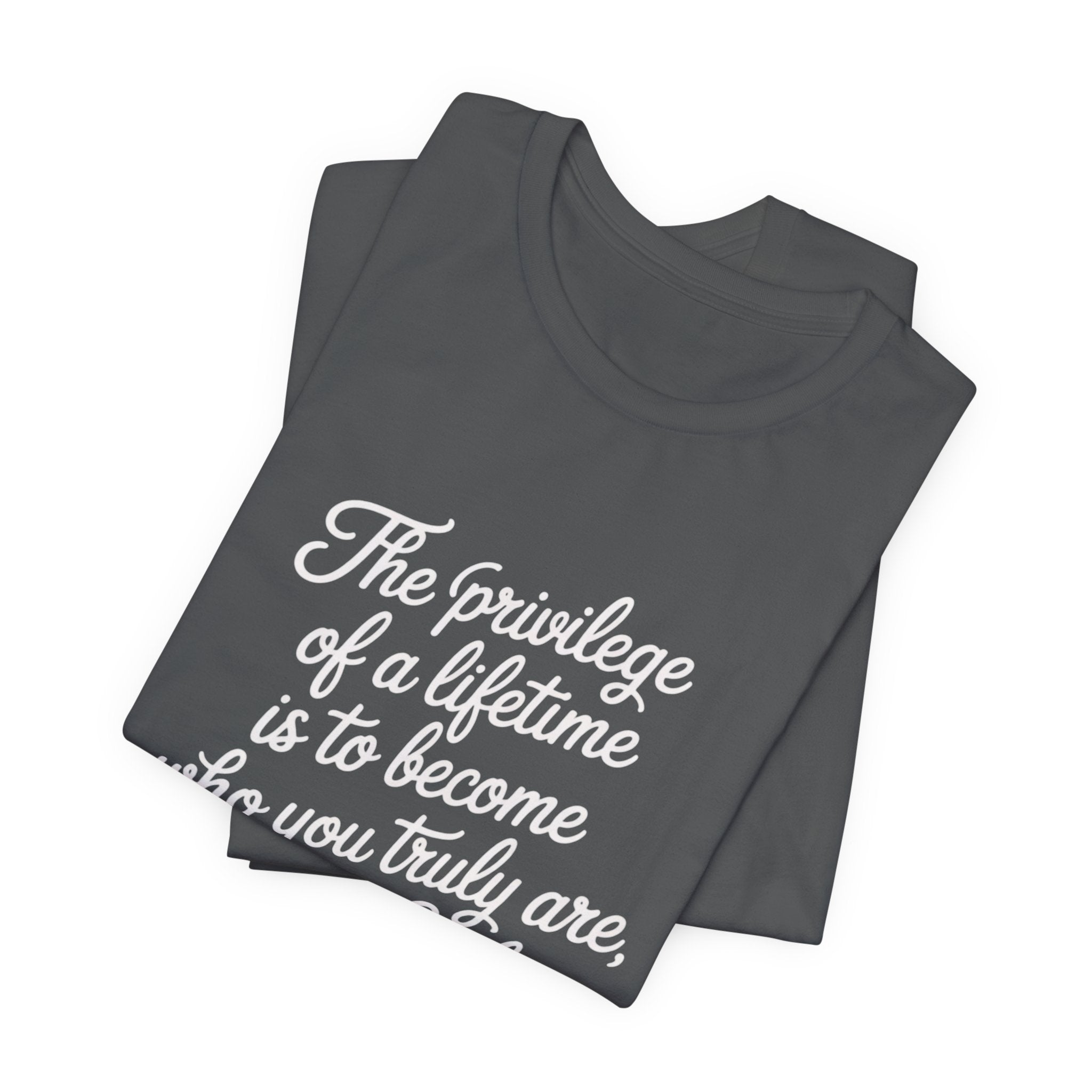 Inspirational Quote Tee, Unisex Jersey Short Sleeve Tee, Motivational Shirt, Gift for Uncle, Casual Wear, Birthday Gift, Comfortable Apparel