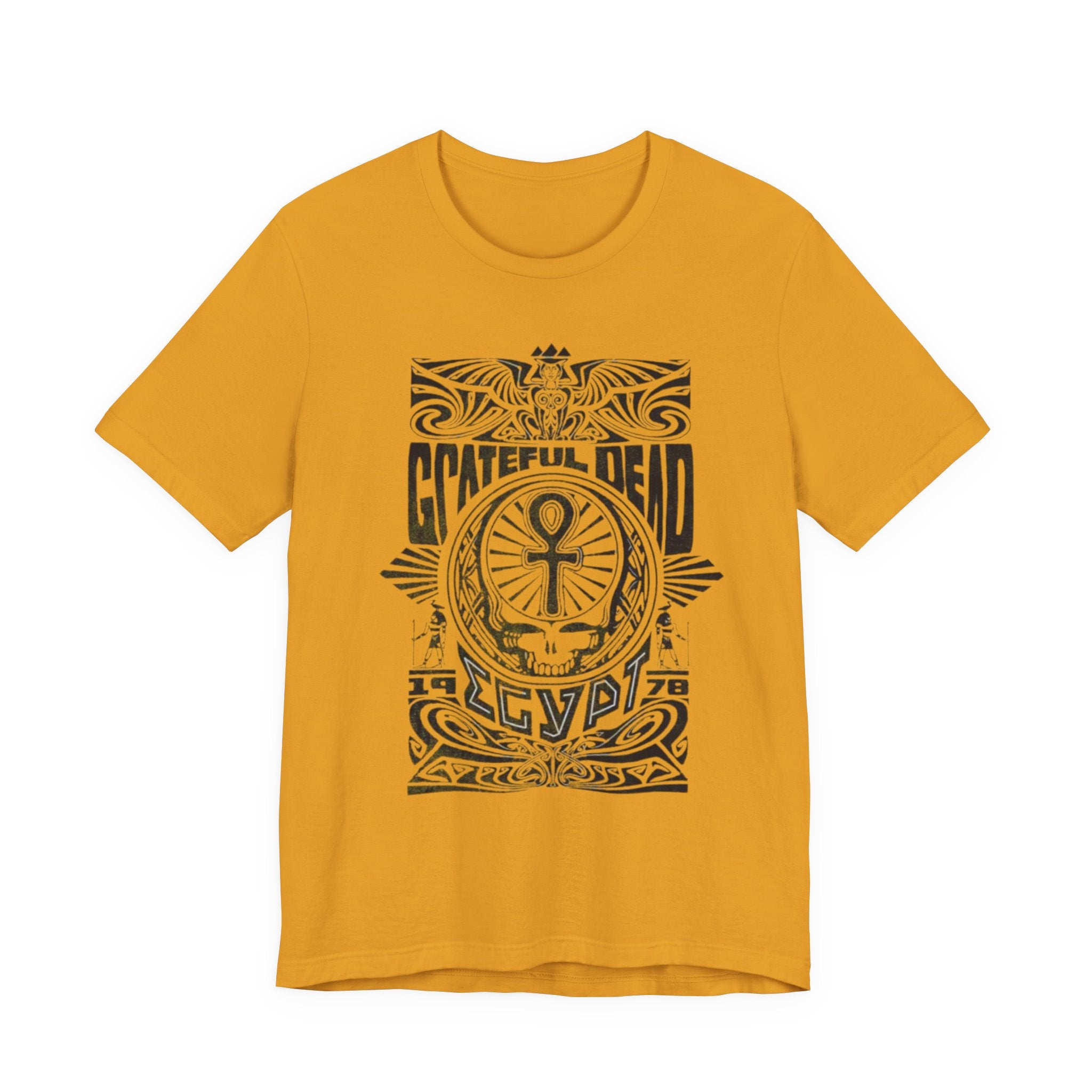 Grateful Dead Skull Ankh Graphic Tee | Vintage Band Poster Style